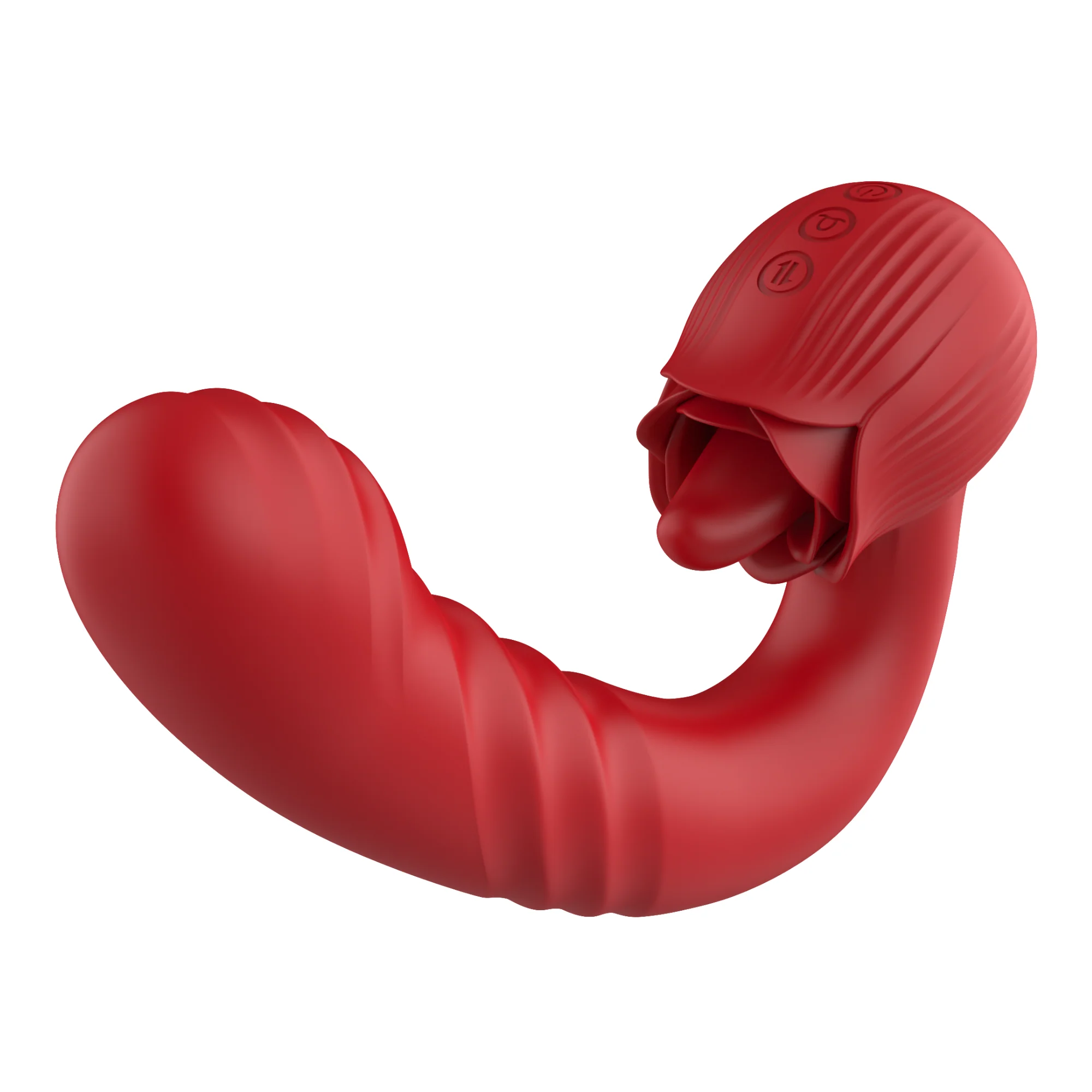 Rose Tongue Thruster Silicone Women's Sex Toy - Image 5