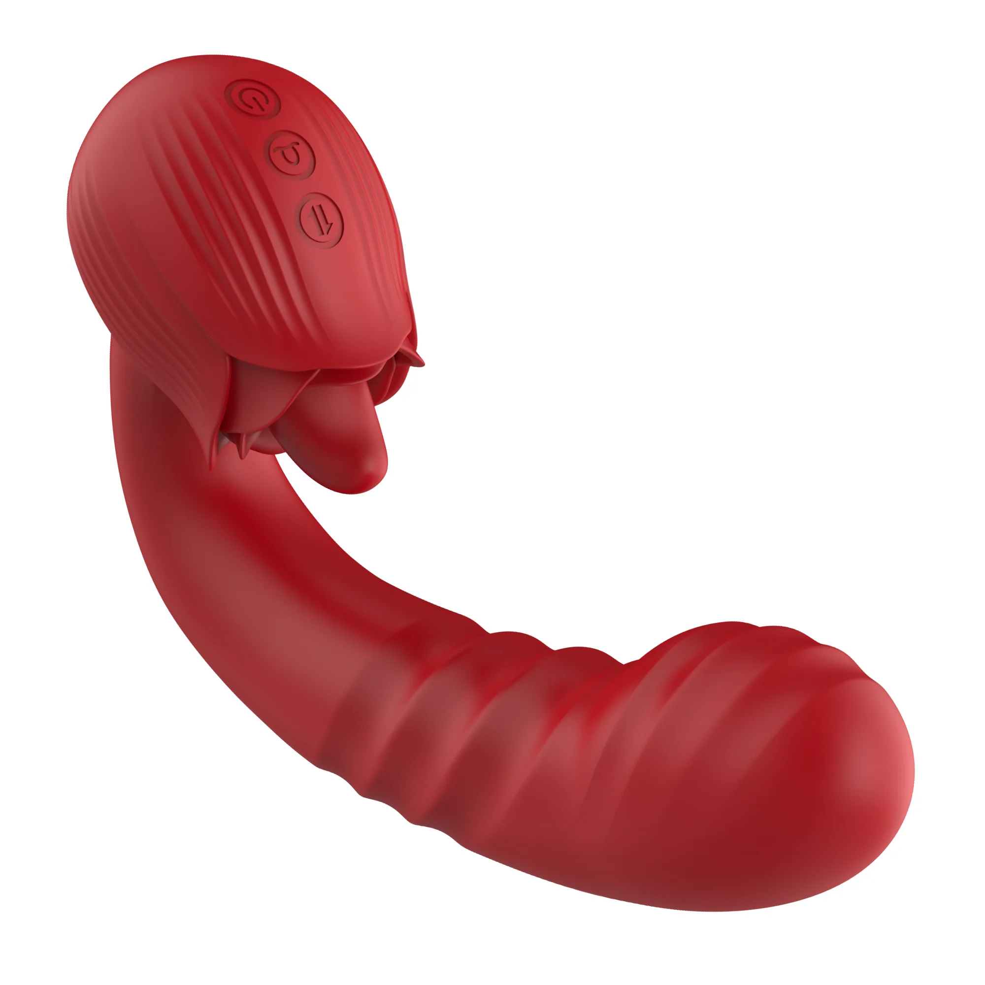 Rose Tongue Thruster Silicone Women's Sex Toy - Image 9
