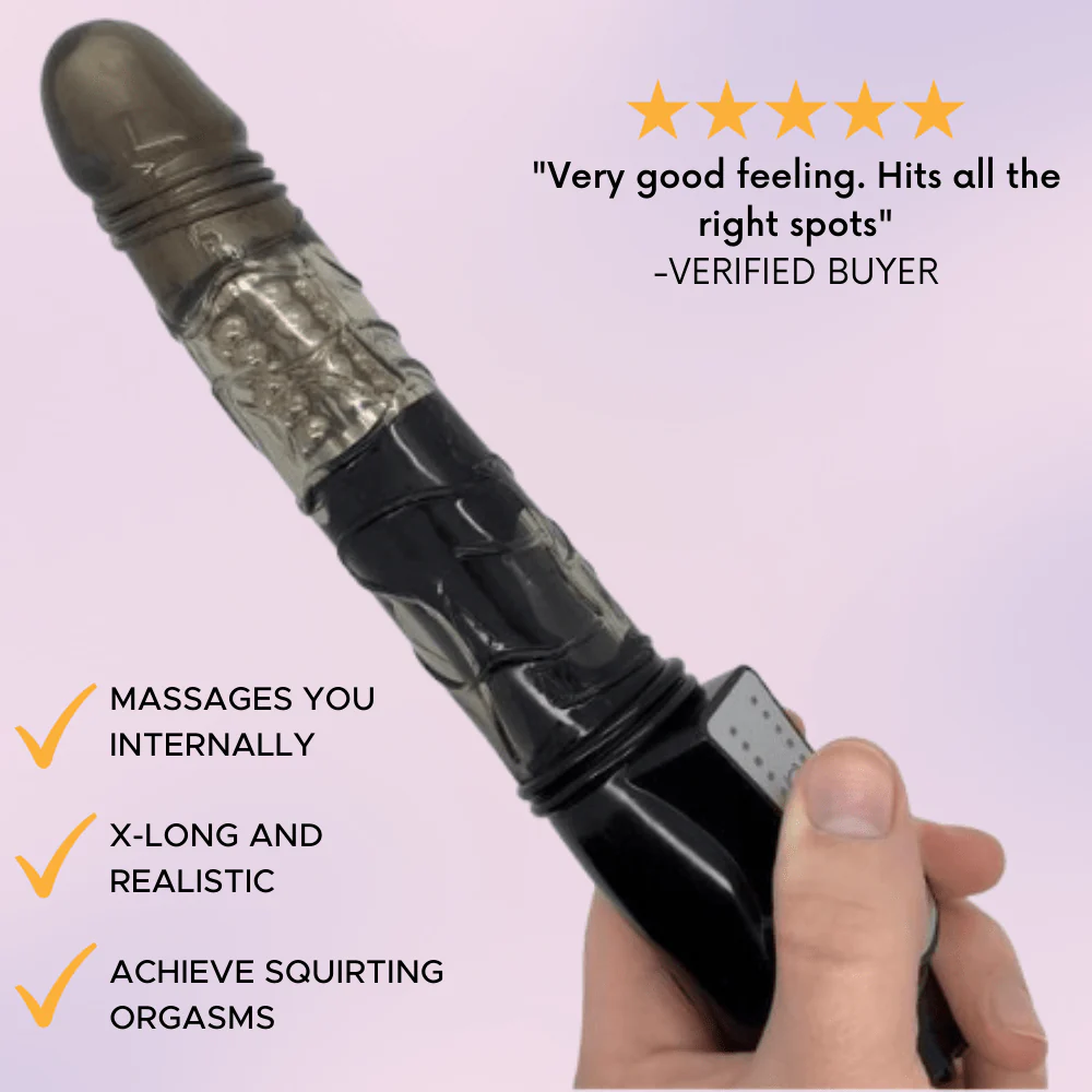 Veined Rotating Dildo - Image 3