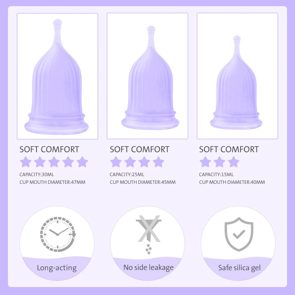 Sano Silicone Menstrual Cup Set - Image 2