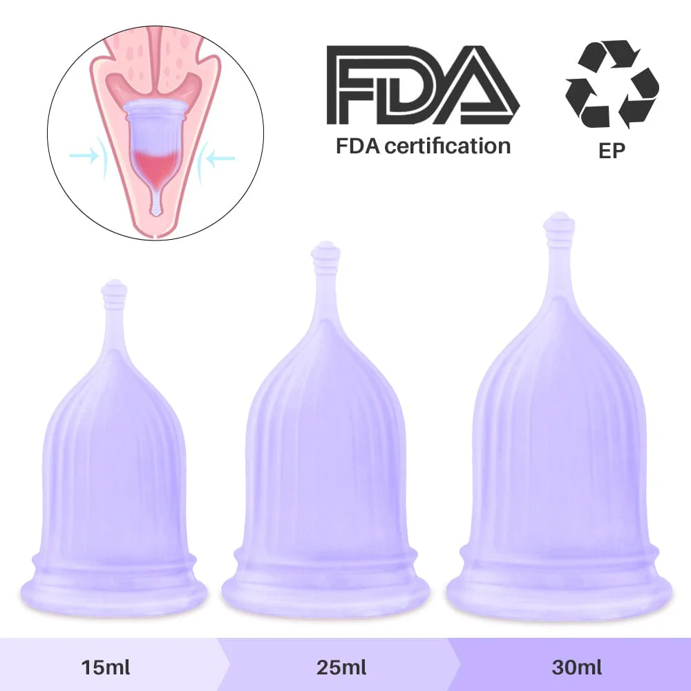 Sano Silicone Menstrual Cup Set - Image 3