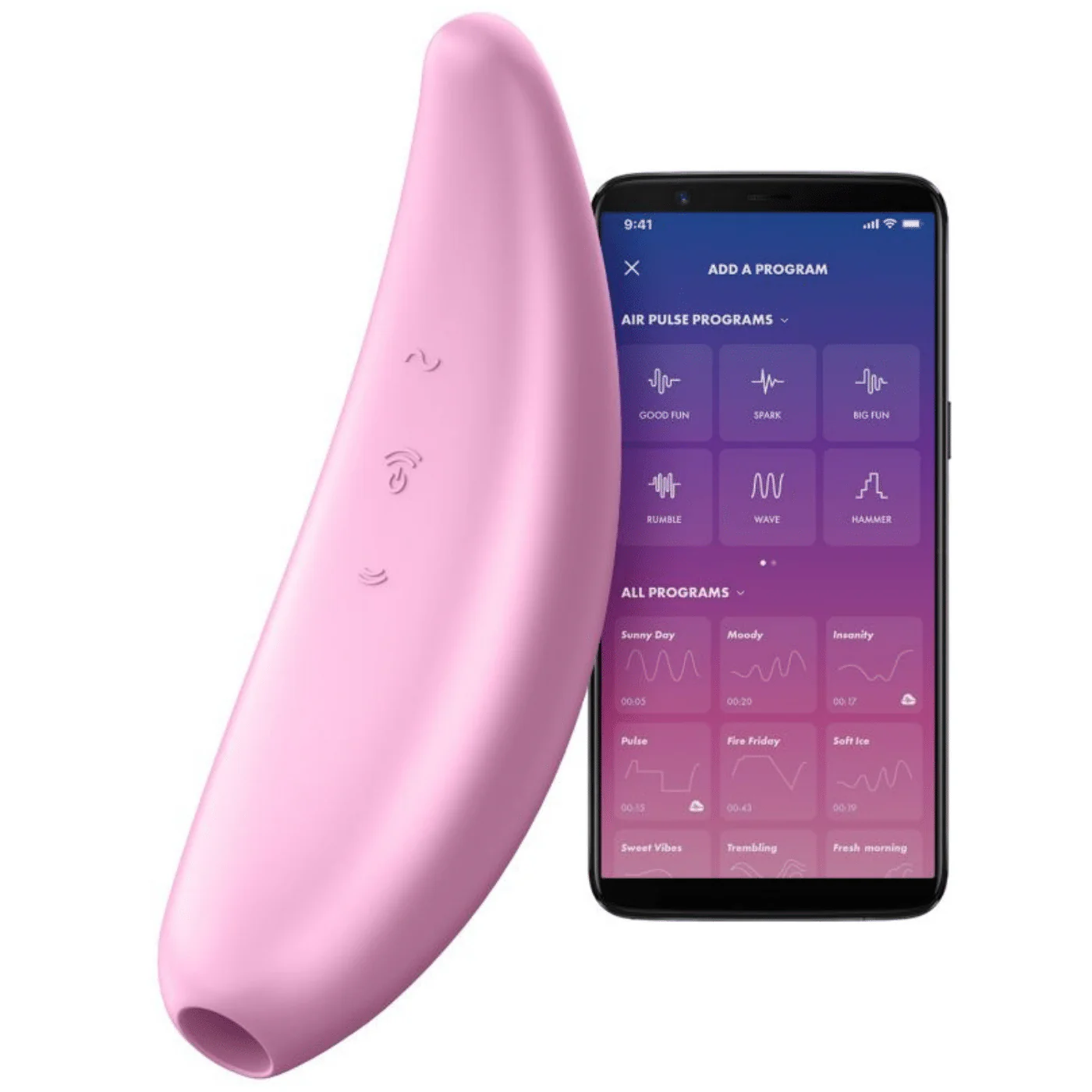 Satisfyer Curvy 3+ Air Pulse Bluetooth Vibrator - Image 4