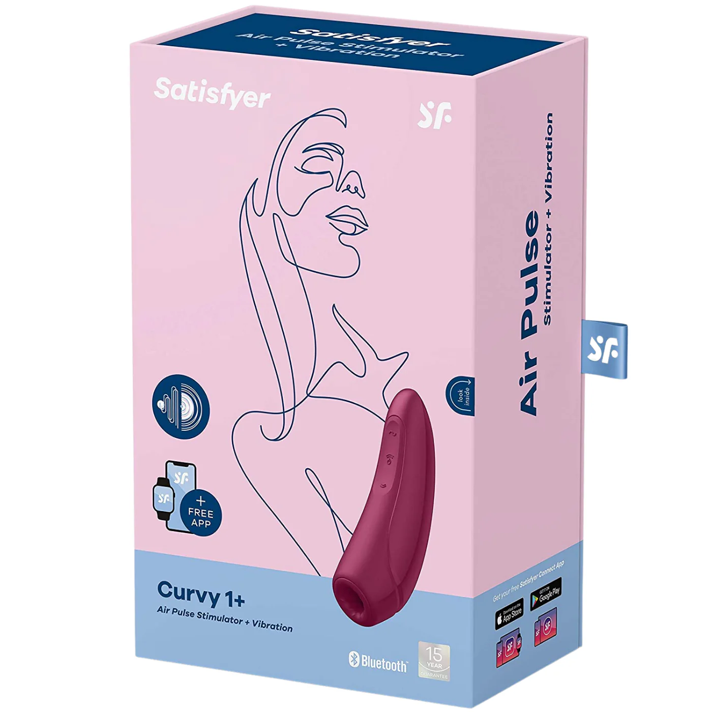 Satisfyer Curvy 1+ Air Pulsating Vibrator - Image 5