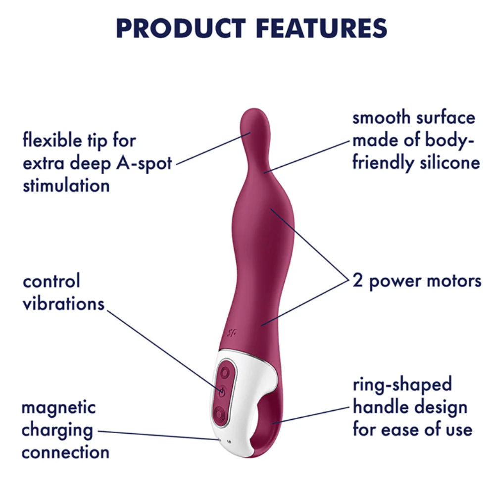 Vibrating A-Spot Massager | Silicone Vibrator For Deep Penetration - Image 4