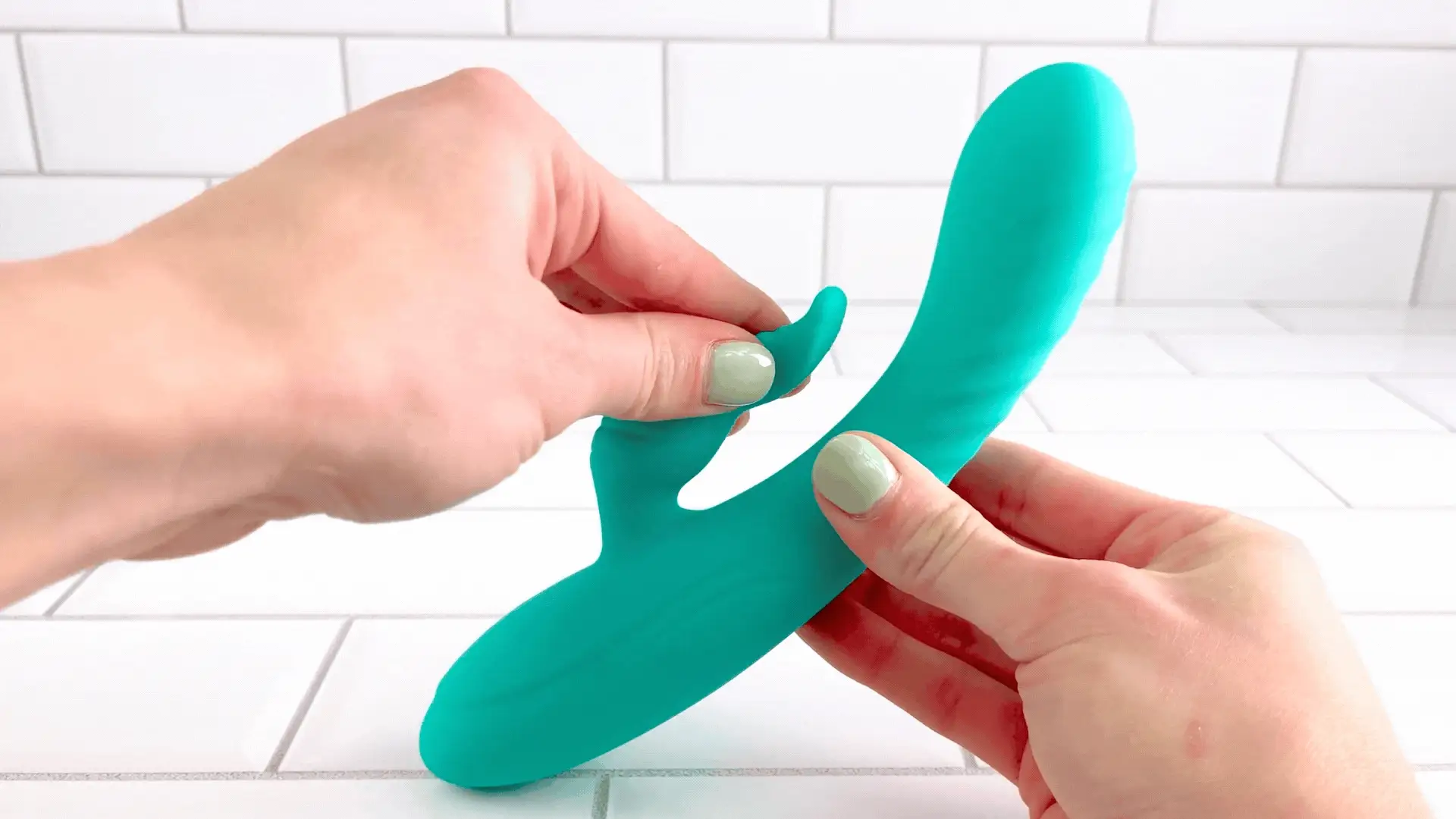 Sayuri Luxury Silicone Dual-Action Vibe and 2.2oz Tingling Lube Bundle - Image 2