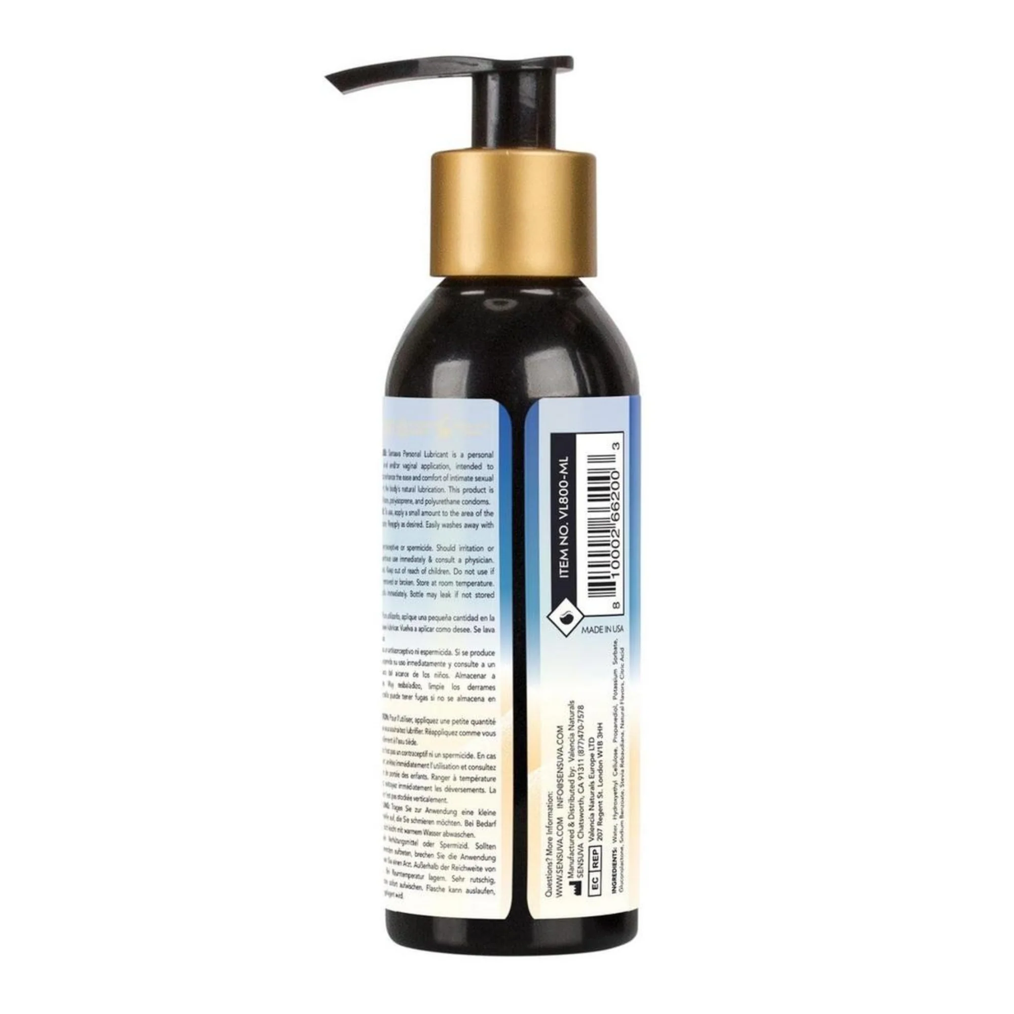 Sensuva Jelly Water Based Personal Lubricant 4oz. - Image 2