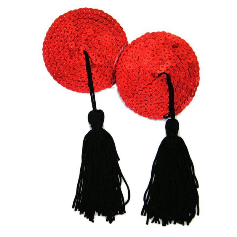 Sequin Nipple Pasties with Tassels