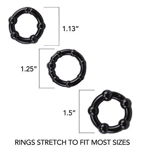 Set of 3 Beaded Cock Rings - Image 3