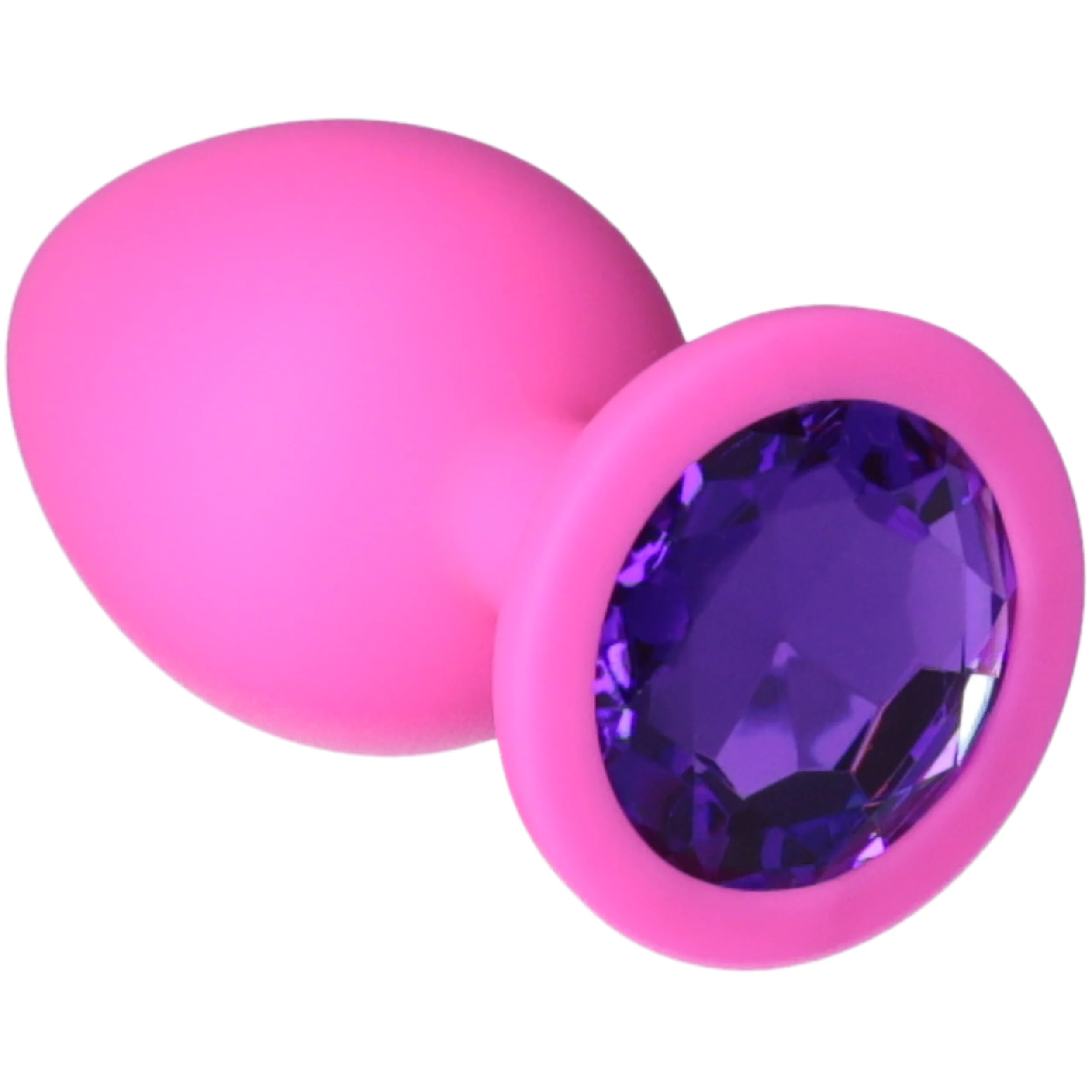 Silicone Jeweled Anal Plug - Available In 3 Sizes! - Image 8