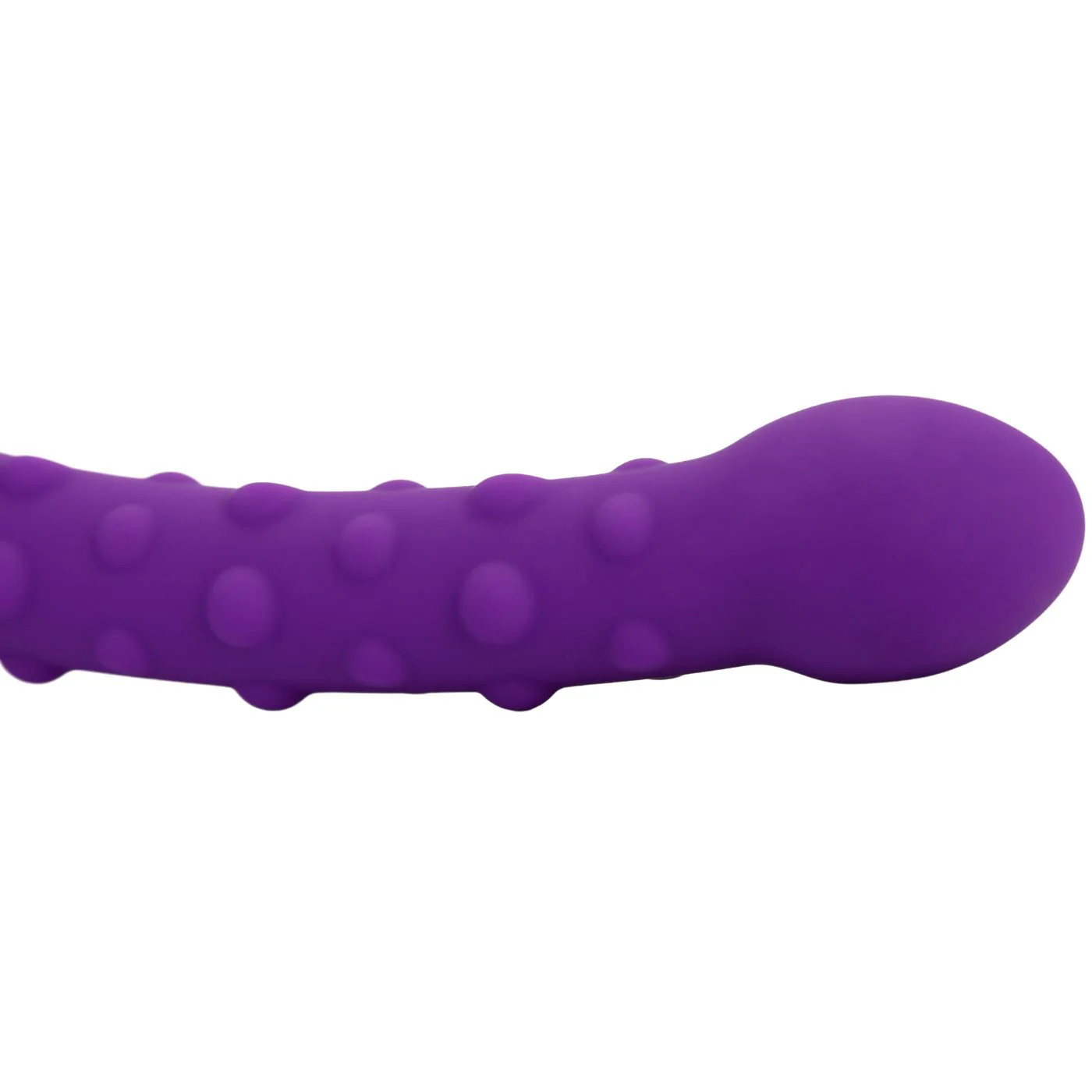 Nubby Silicone Anal Dildo With Handle - Image 3