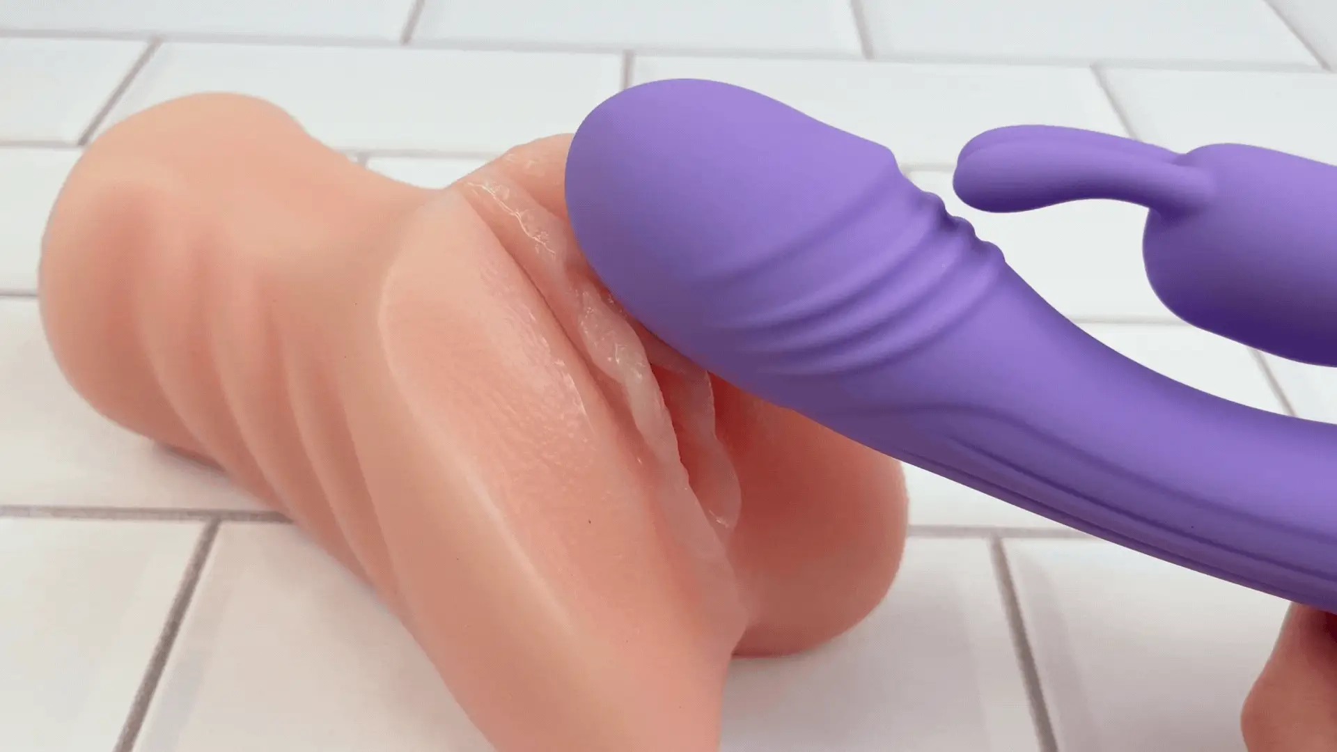 Rippled High Quality G-Spot Rabbit Massager - Image 11
