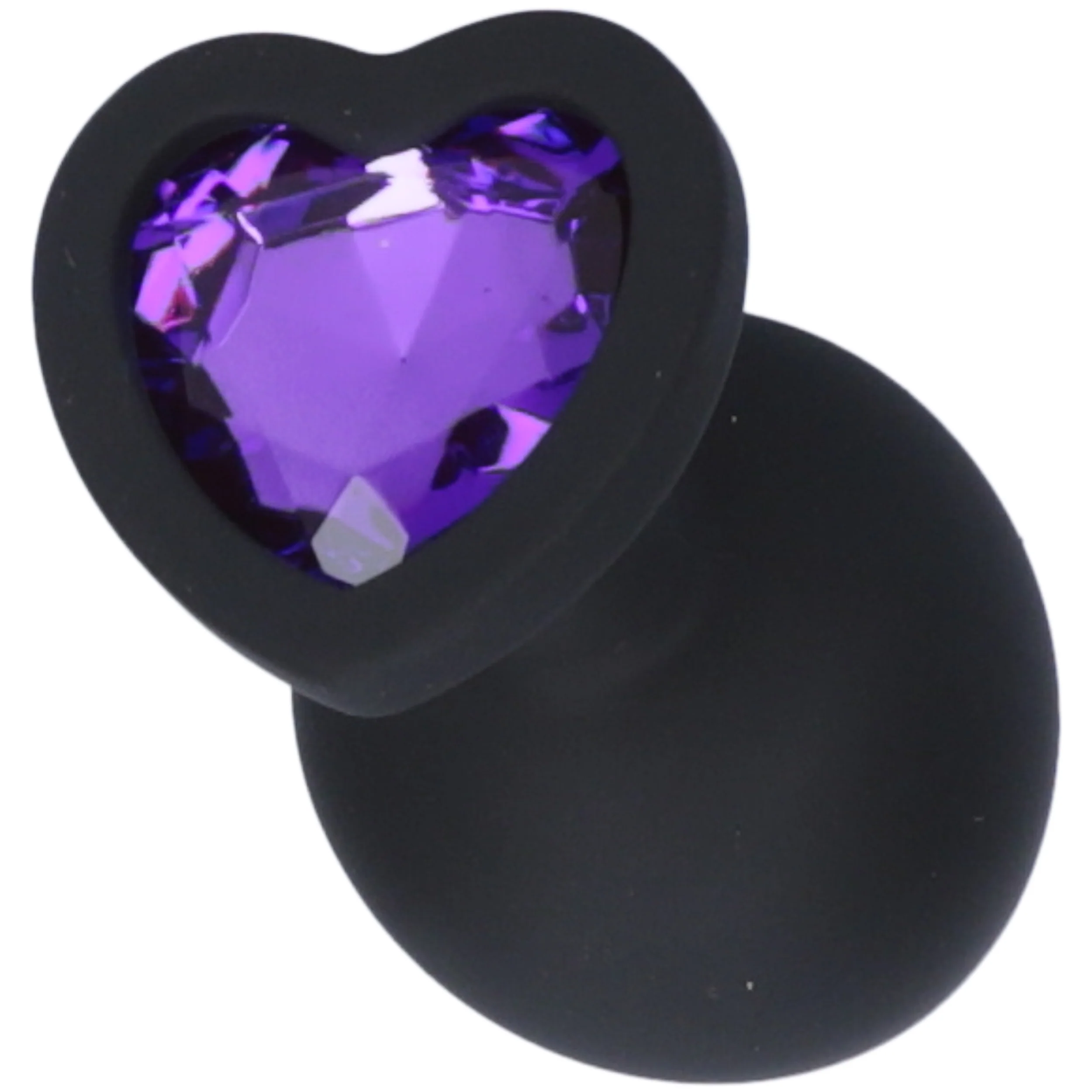 Silicone Heart Jeweled Anal Plug - 3 Sizes Available! - Image 10