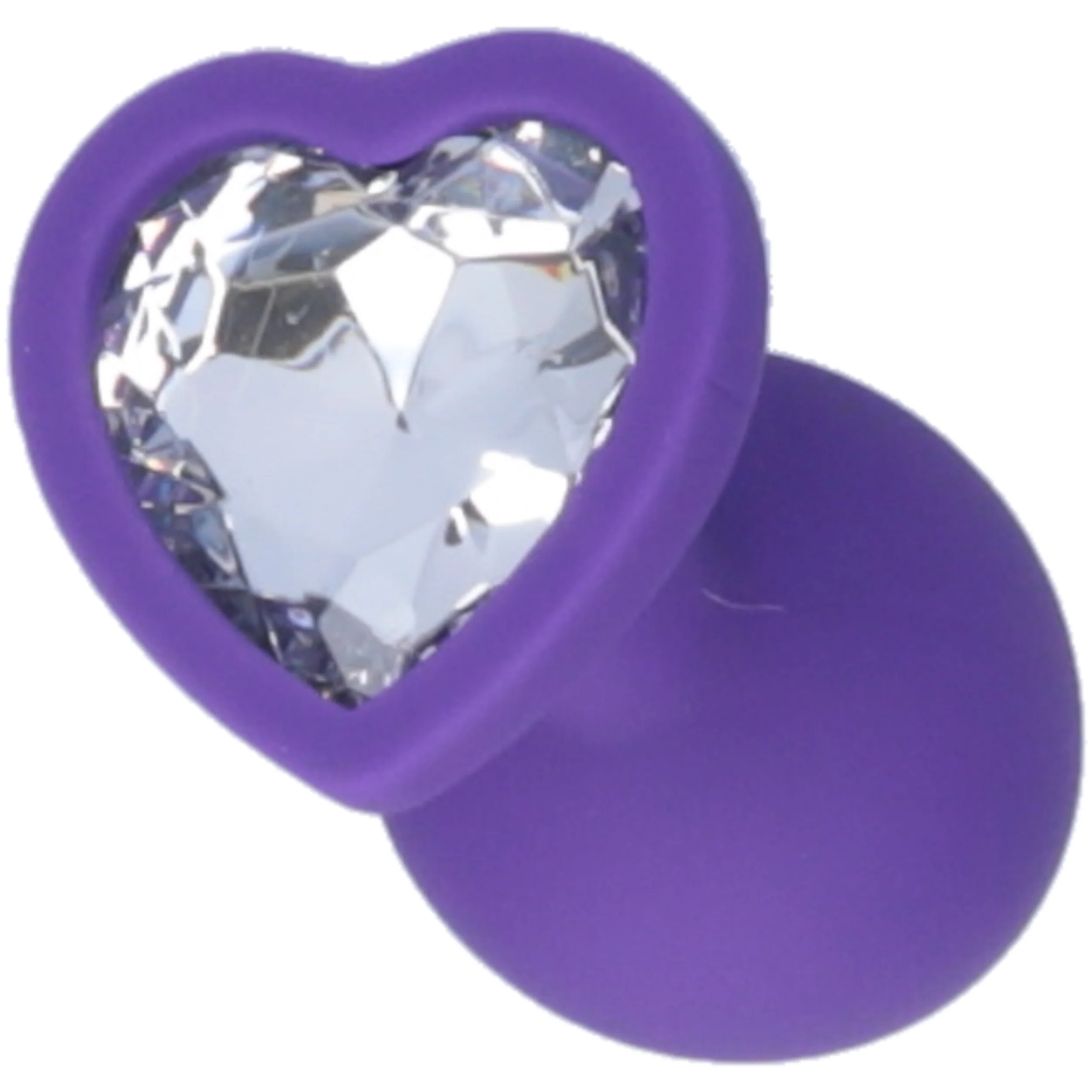 Silicone Heart Jeweled Anal Plug - 3 Sizes Available! - Image 11