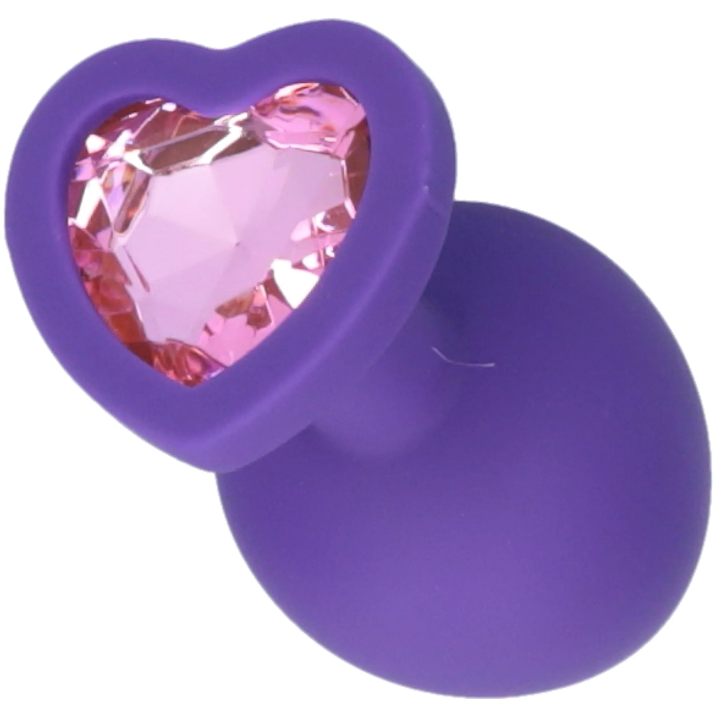 Silicone Heart Jeweled Anal Plug - 3 Sizes Available! - Image 12