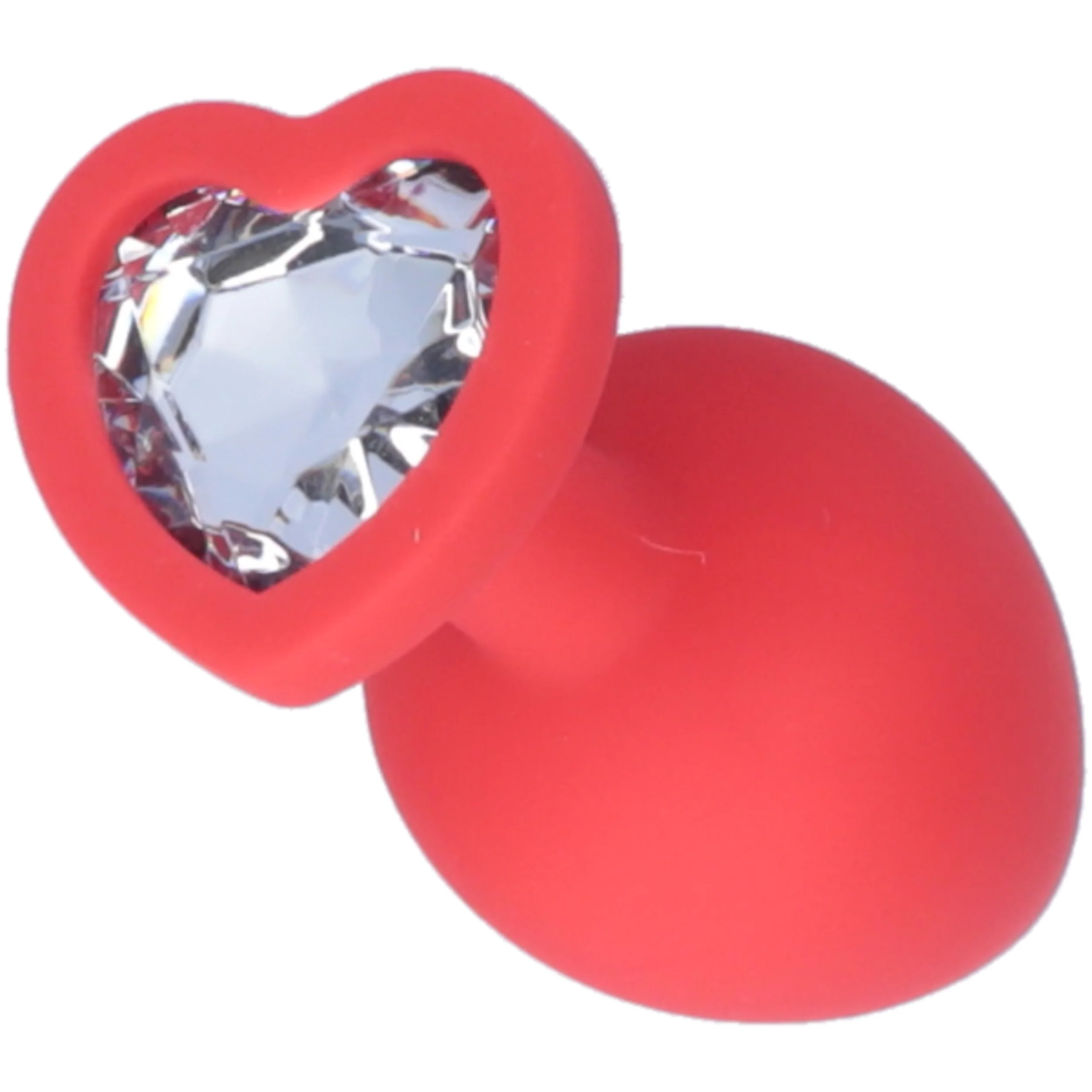 Silicone Heart Jeweled Anal Plug - 3 Sizes Available! - Image 13