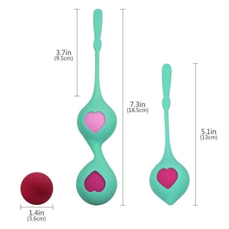 SORA Combination Duo Tone Kegel Ball and Pleasure Ball Exerciser Set - Image 10