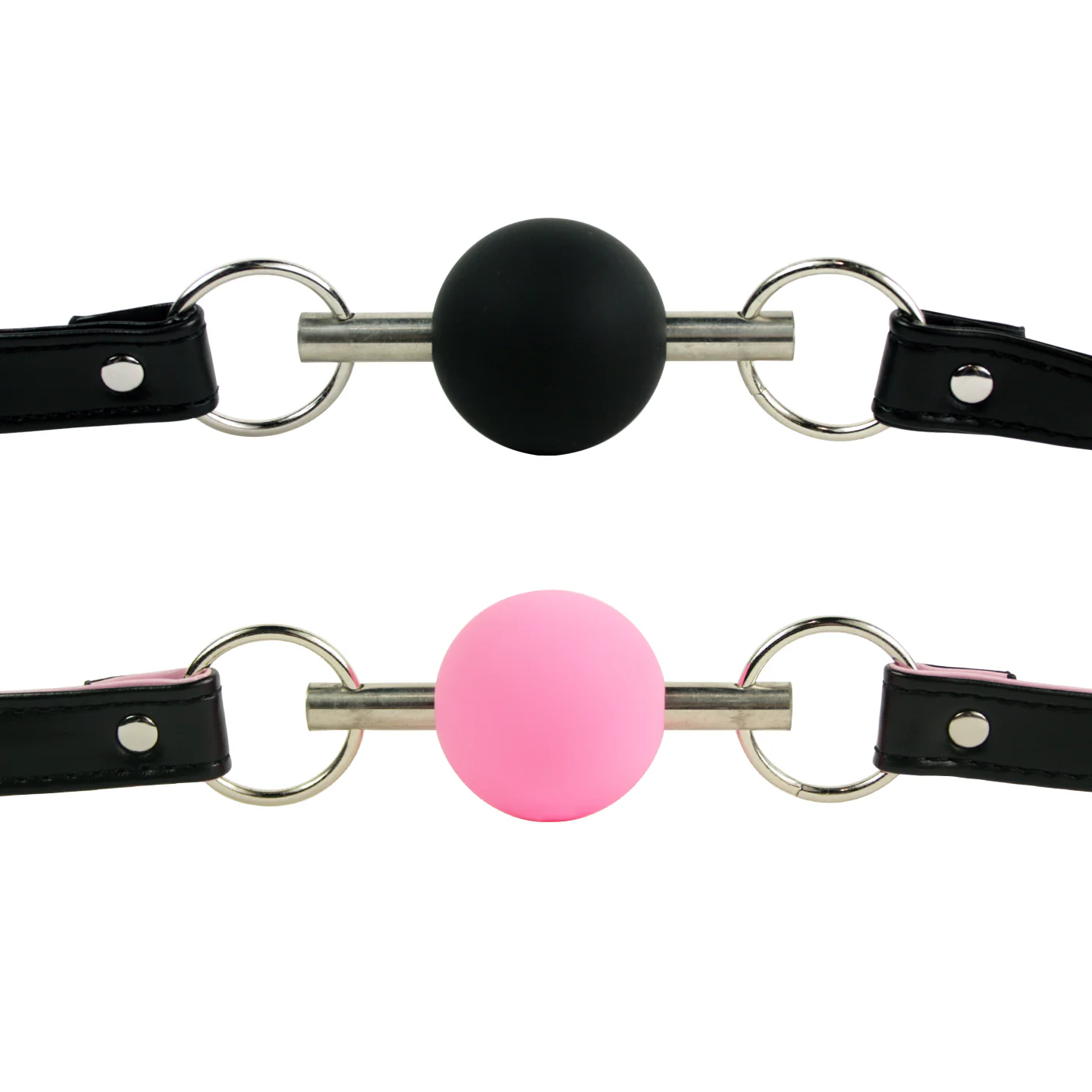 Silicone Ball Gag With Leather Straps - Image 4