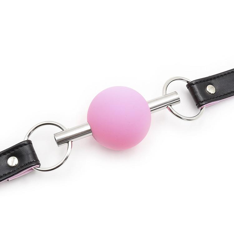 Silicone Ball Gag With Leather Straps - Image 6