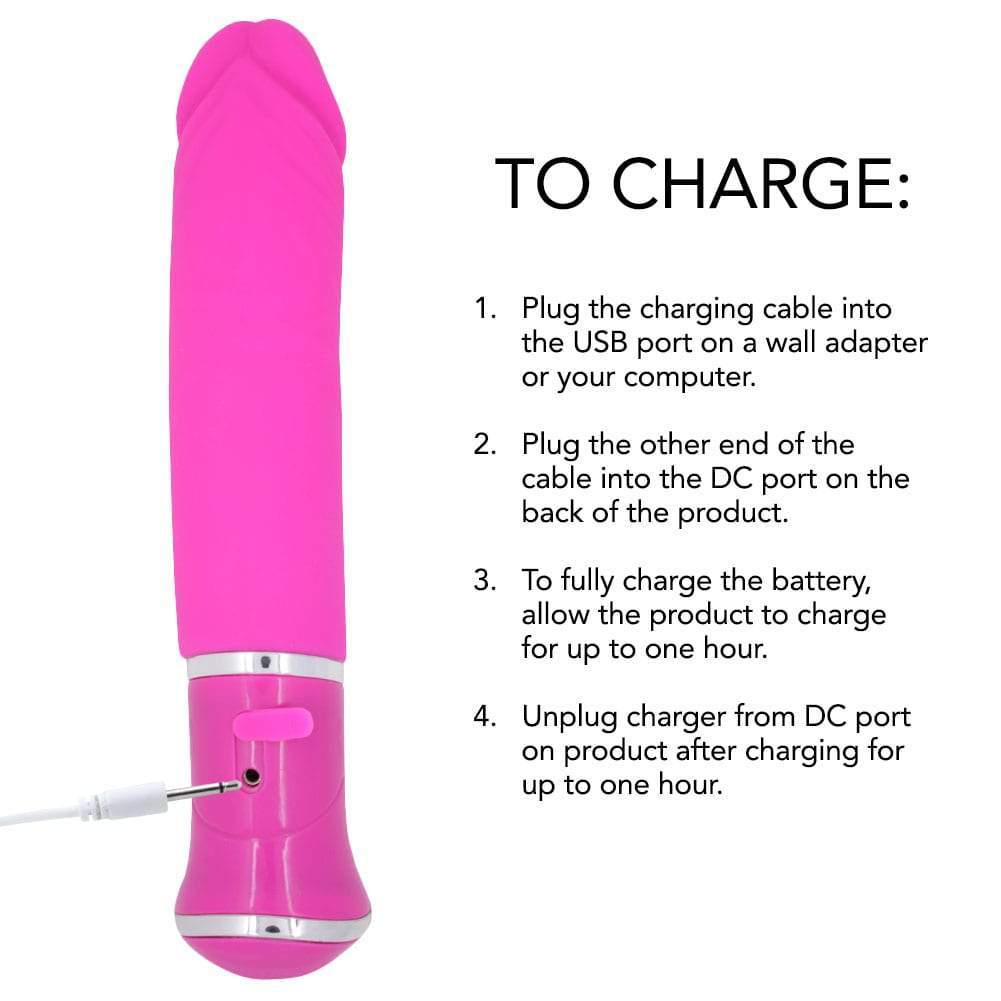 Silicone Rechargeable Realistic Vibrator - Image 7