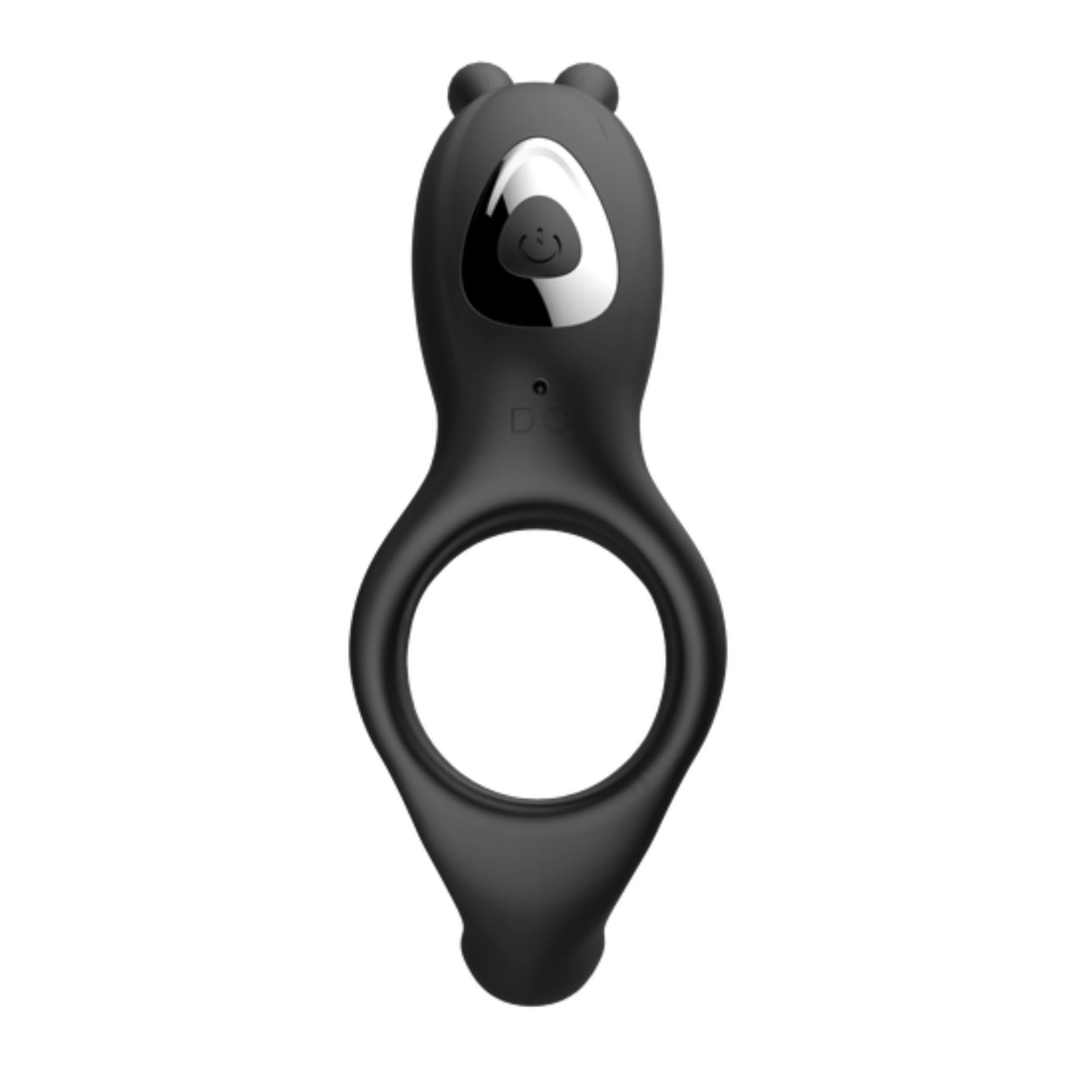 Silicone Vibrating Rabbit Cock Ring with Extended Ball Tickler - Image 7