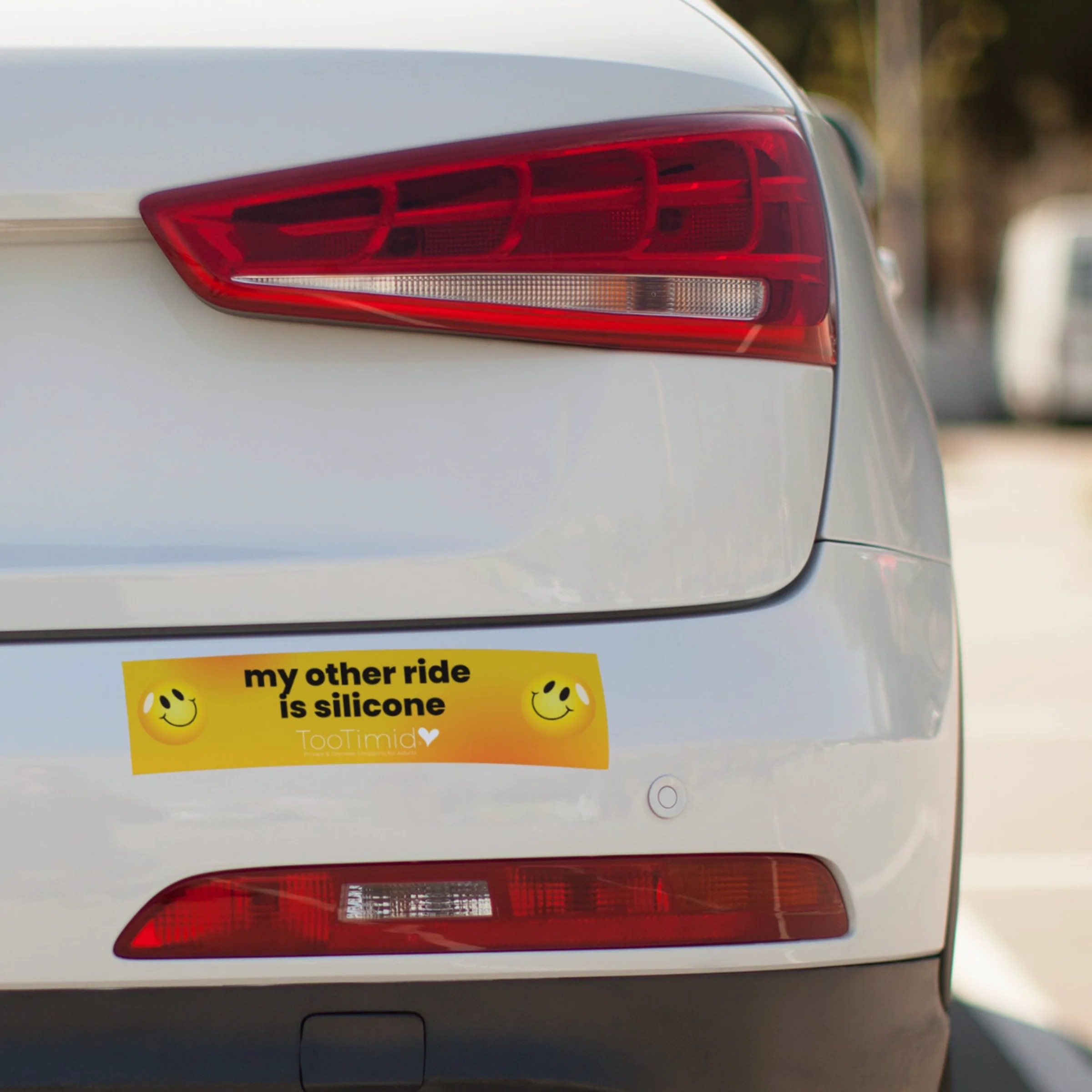 TooTimid My Other Ride is Silicone Bumper Sticker - Image 2
