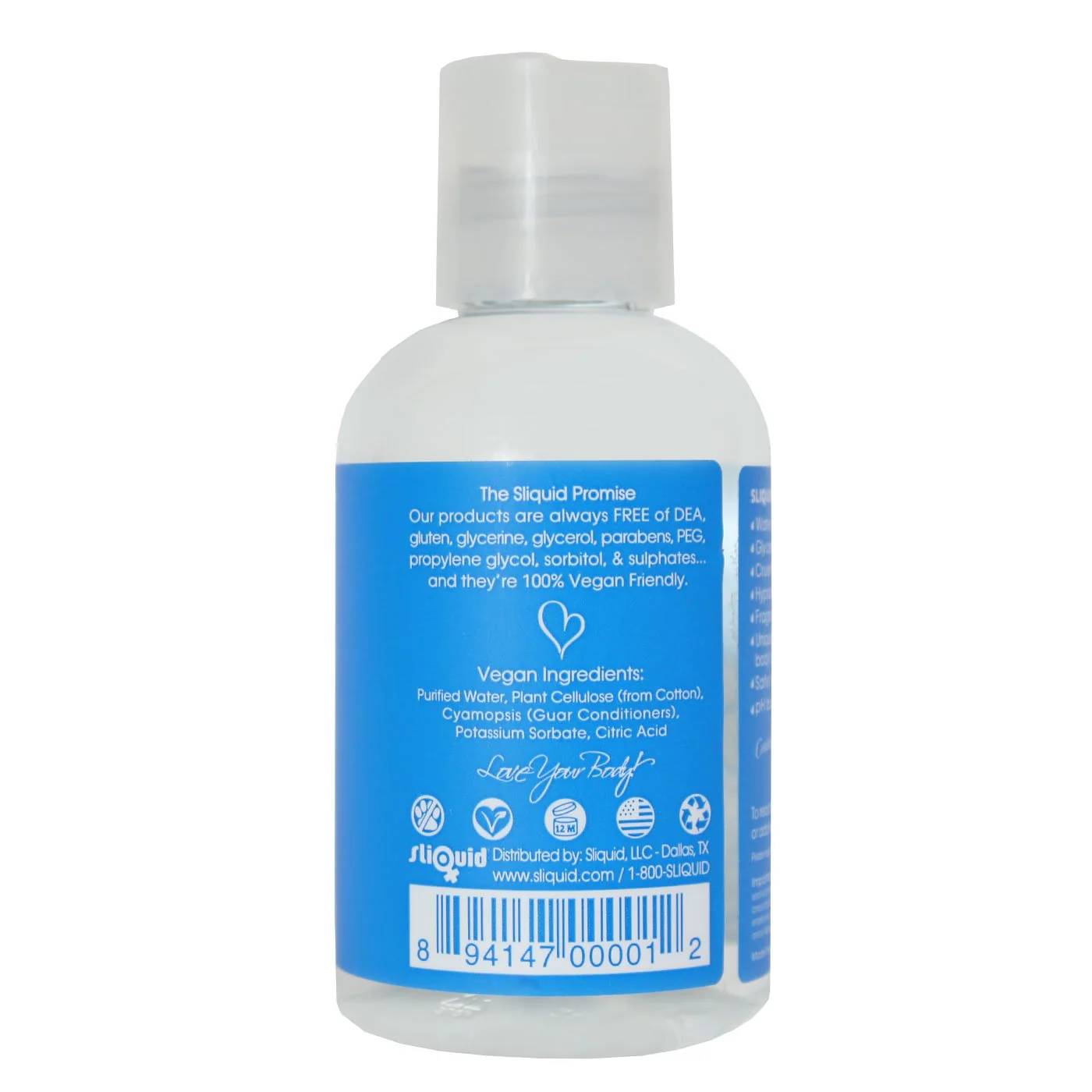 Sliquid H2O Original Water Based Lubricant - Image 2
