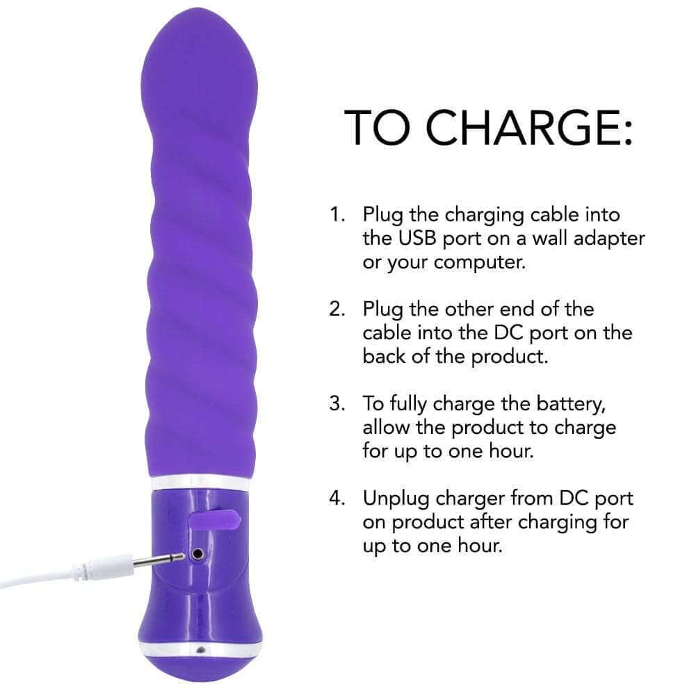 The Swirl Rechargeable Silicone Vibrator - Image 7