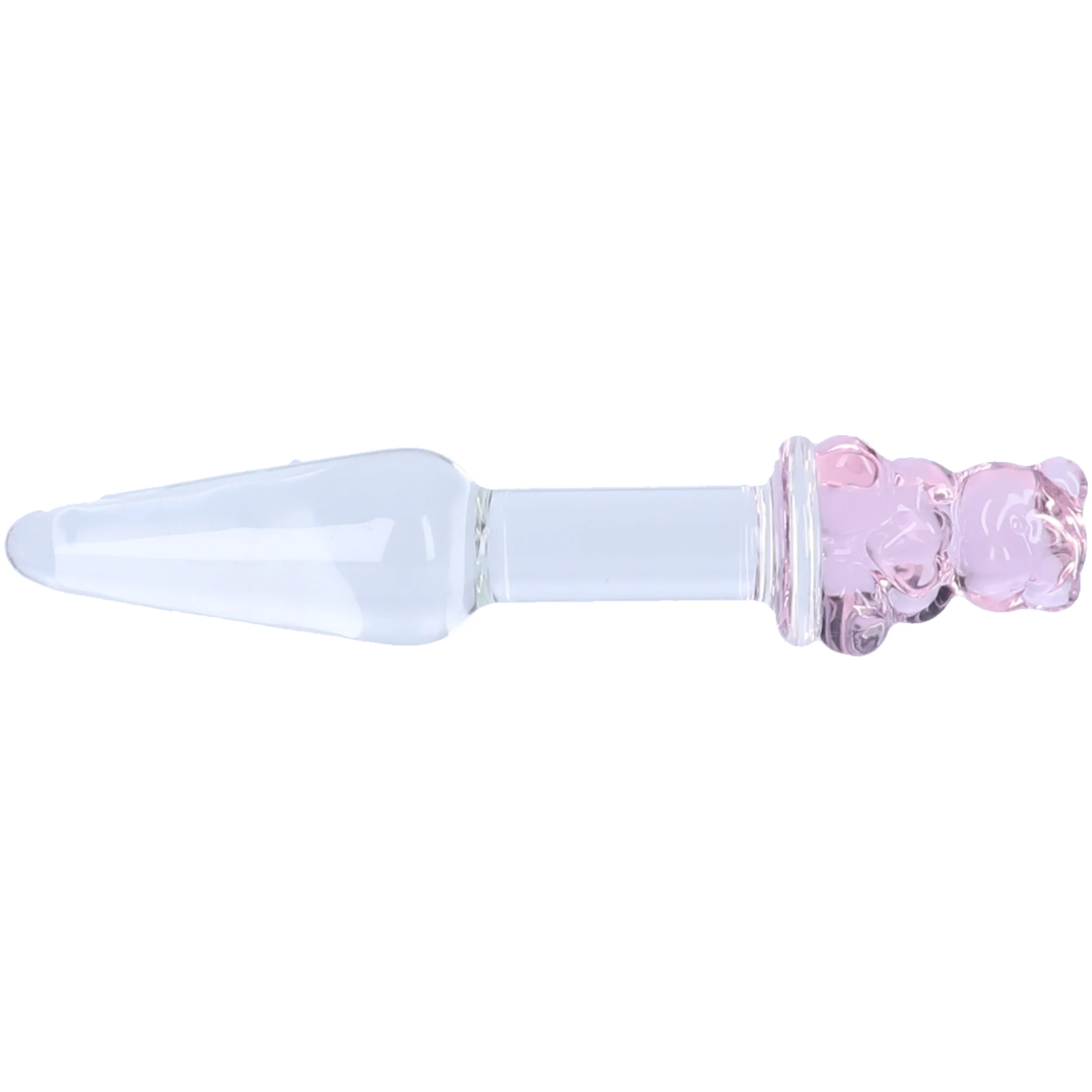 Tapered Teddy Bear Glass Anal Plug - Image 2