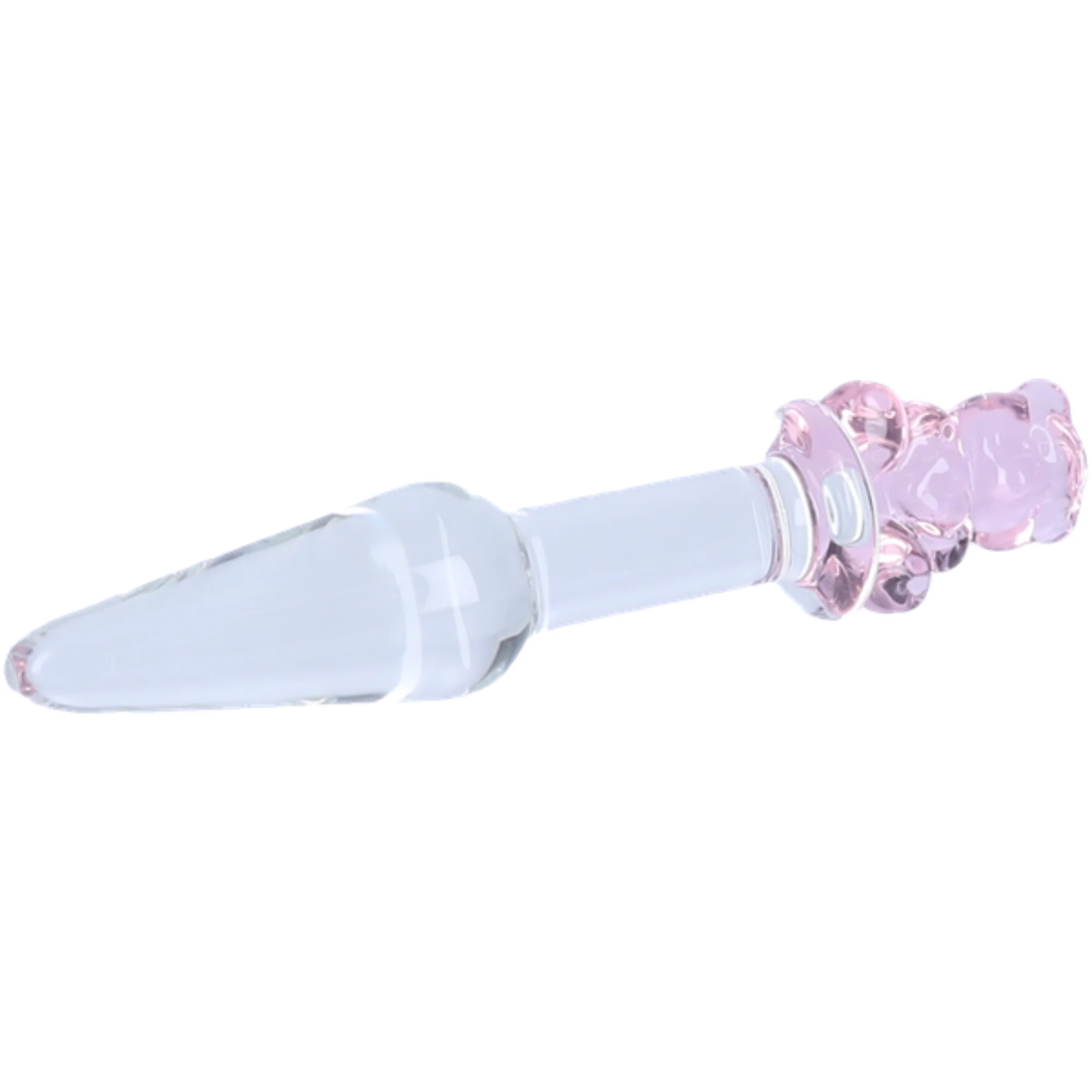 Tapered Teddy Bear Glass Anal Plug - Image 3