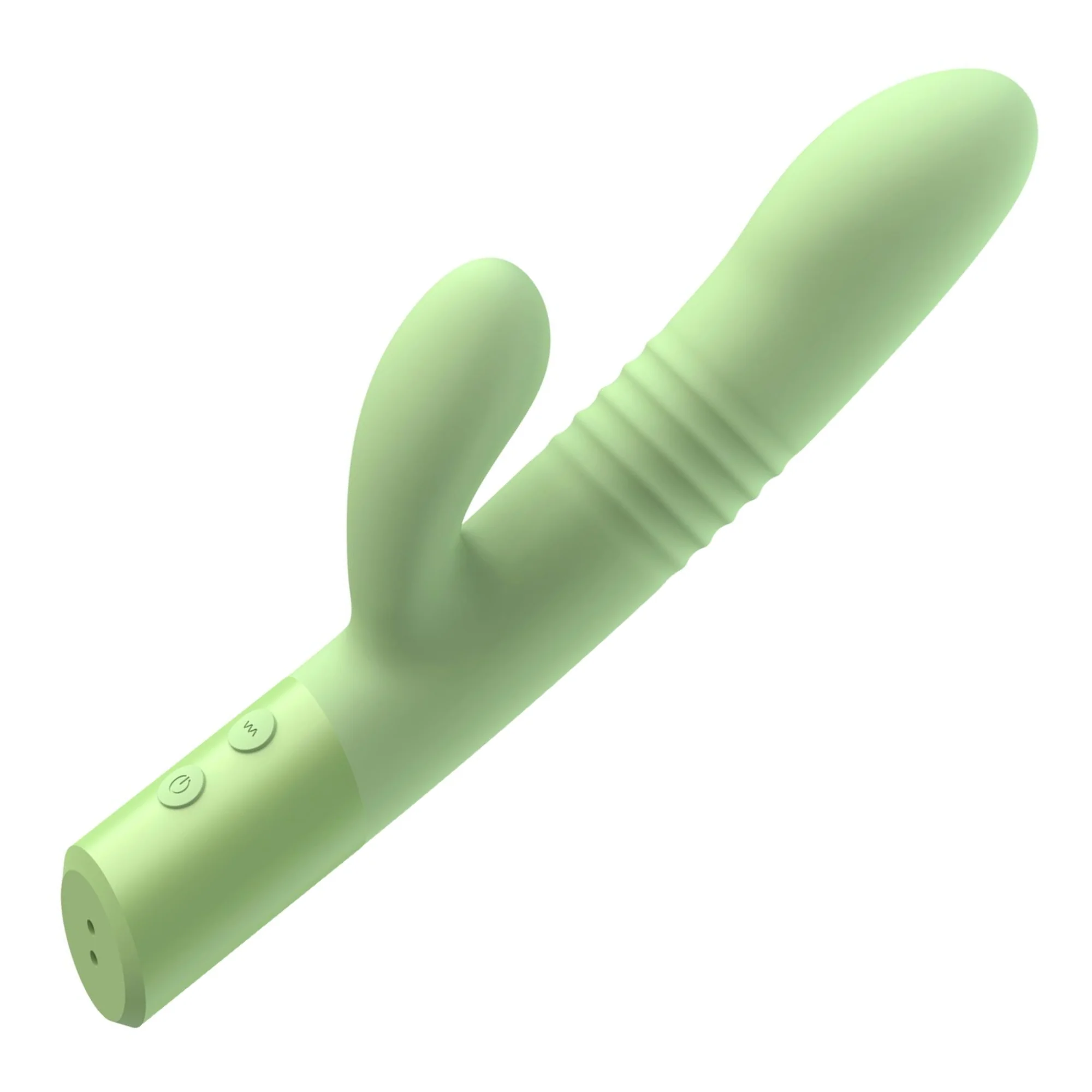 The Coelho - Telescopic Thrusting Silicone Rabbit Vibrator - Image 5