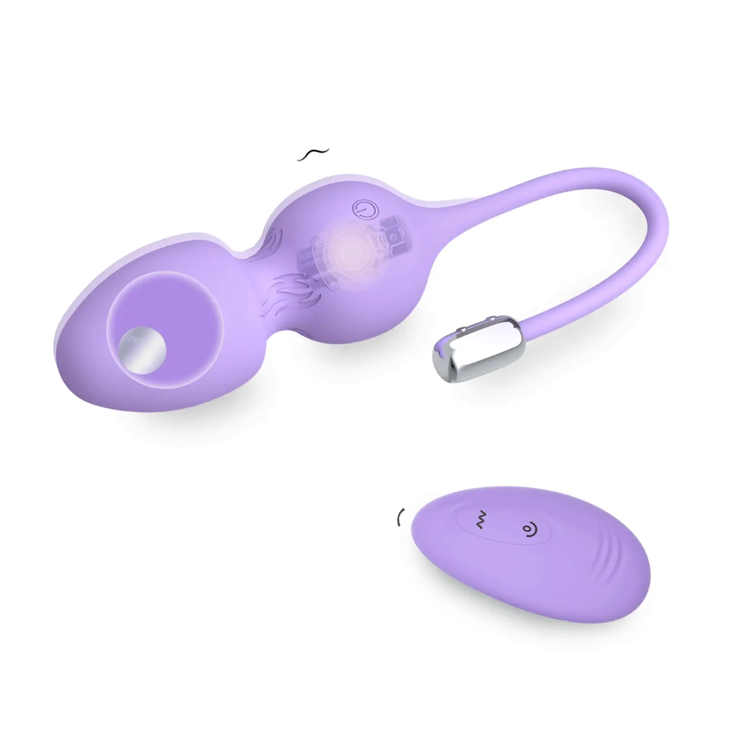 The Menina - Bouncing and Rolling Silicone Vibrating Kegel Exerciser with Remote - Image 2