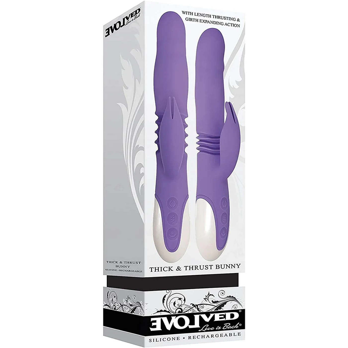 Thick & Thrust Bunny - Dual Shaft Thrusting And Girth Expanding Vibrator - Image 3