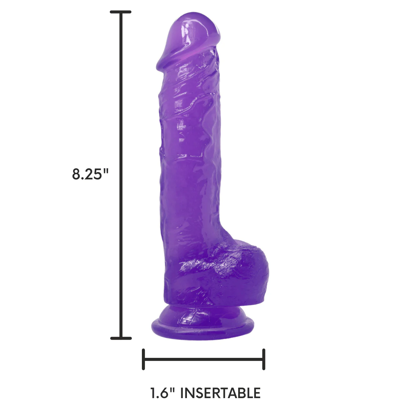 Extra Long & Thick Ultra Veined Suction Cup Dildo - Image 4