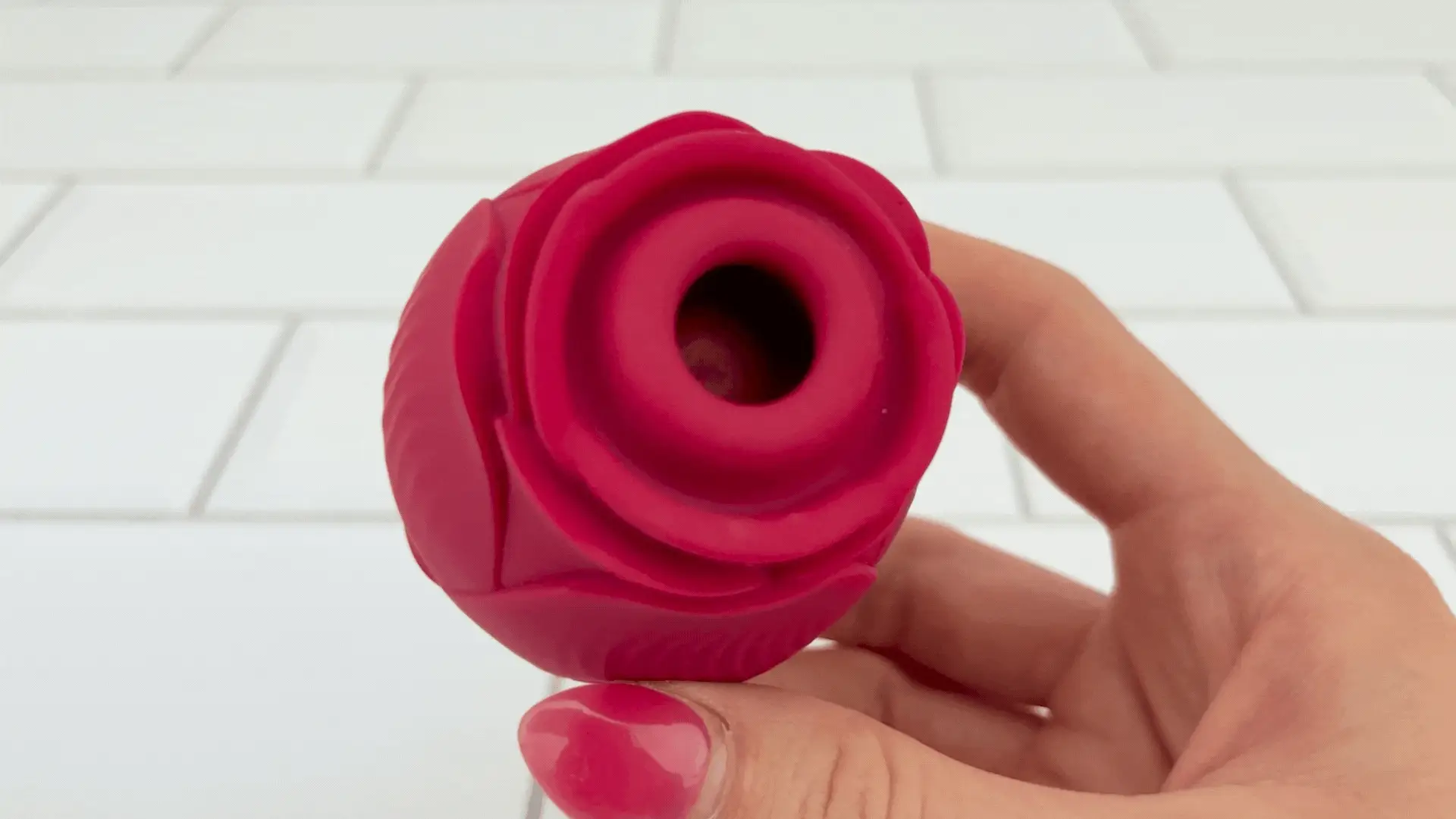 Rose Sex Toy Air Pulse Stimulator with Thicker Lip for Stronger Suction! - Image 2
