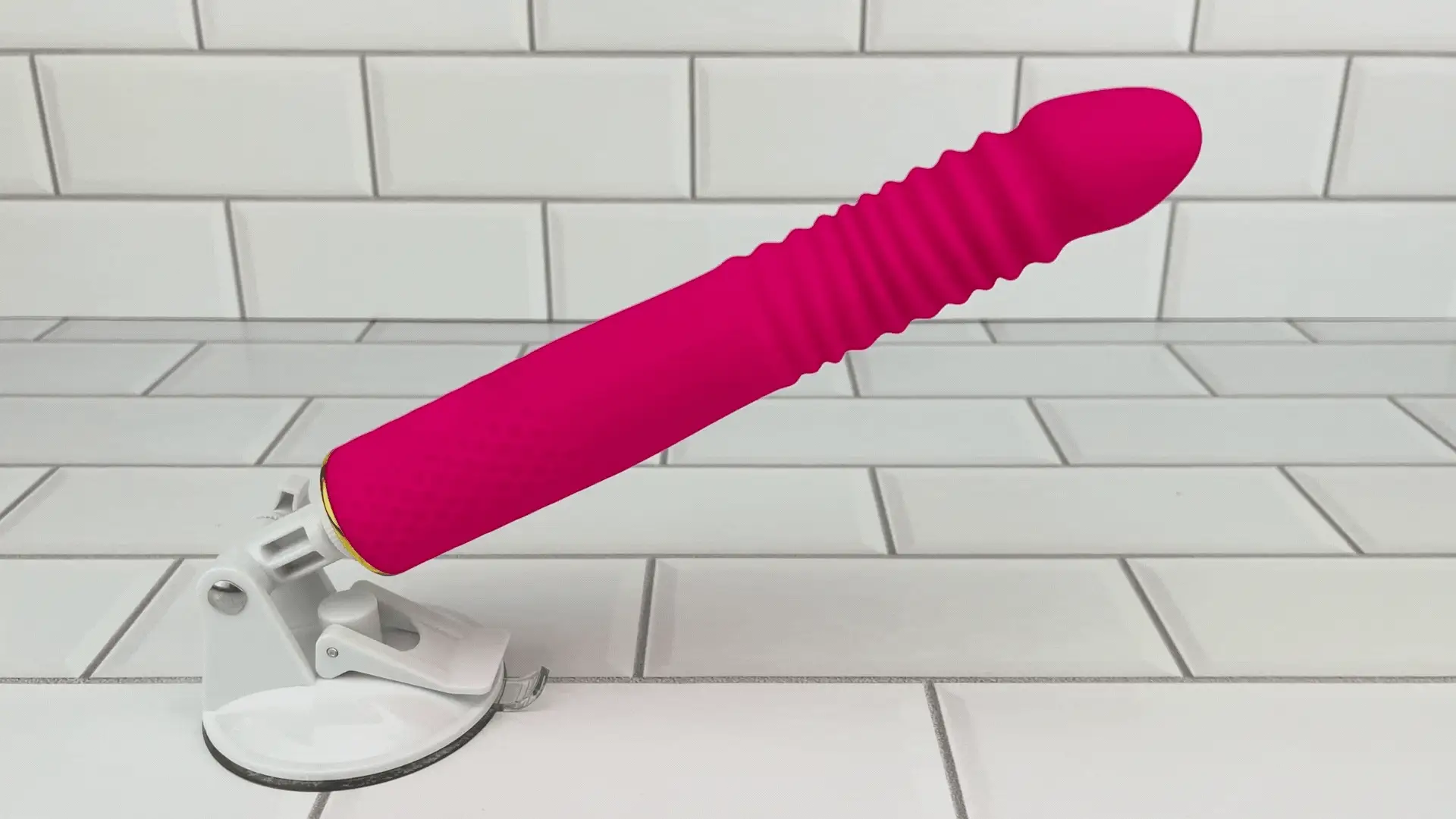 Thrusting and Vibrating Suction Cup Dildo - Easy, Deep, Hands-free O's! - Image 2