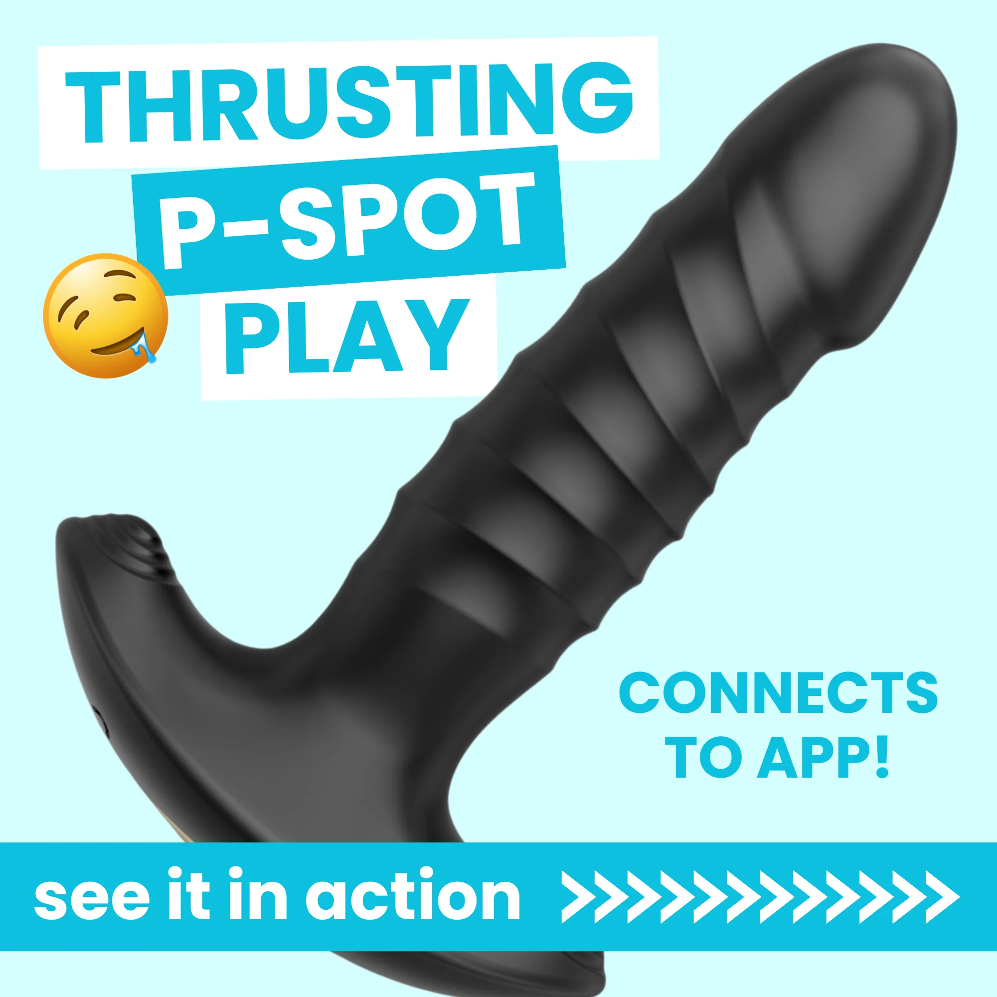 Thrusting Butt Plug - Hands-free Controls for Seamless Play!