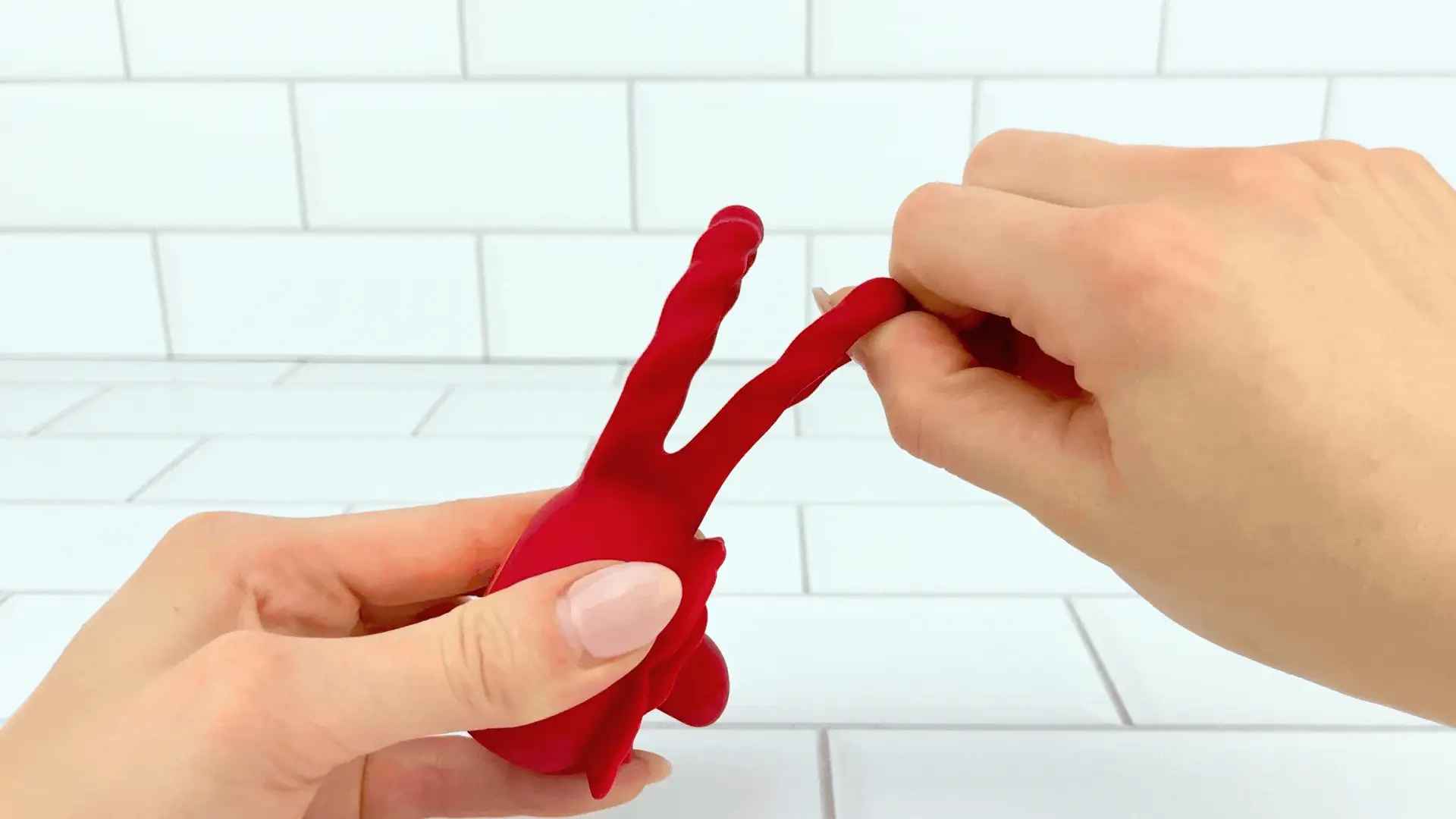 Twirling Tongue Flower Silicone C-Ring - Give Her Oral During Sex While Staying Rock Hard! - Image 8