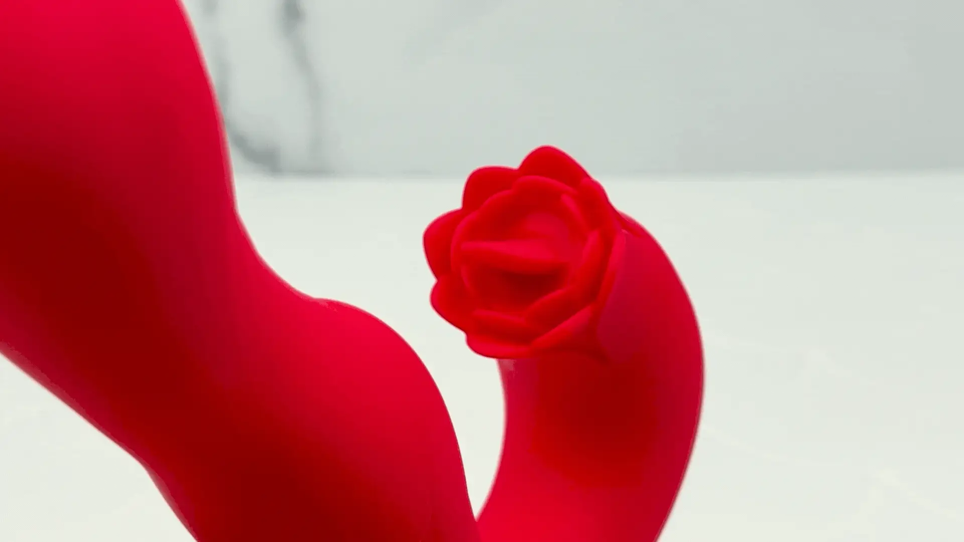 Twirling Tongue Tease - Silicone Rotating G-Spot Vibe & Clit Licking Rose - Image 4