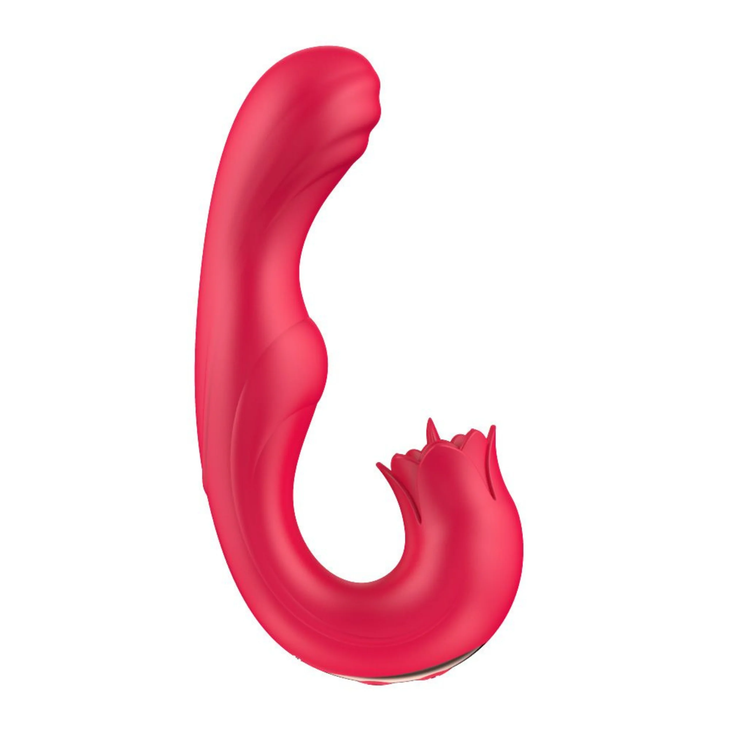 Twirling Tongue Tease - Silicone Rotating G-Spot Vibe & Clit Licking Rose - Image 7