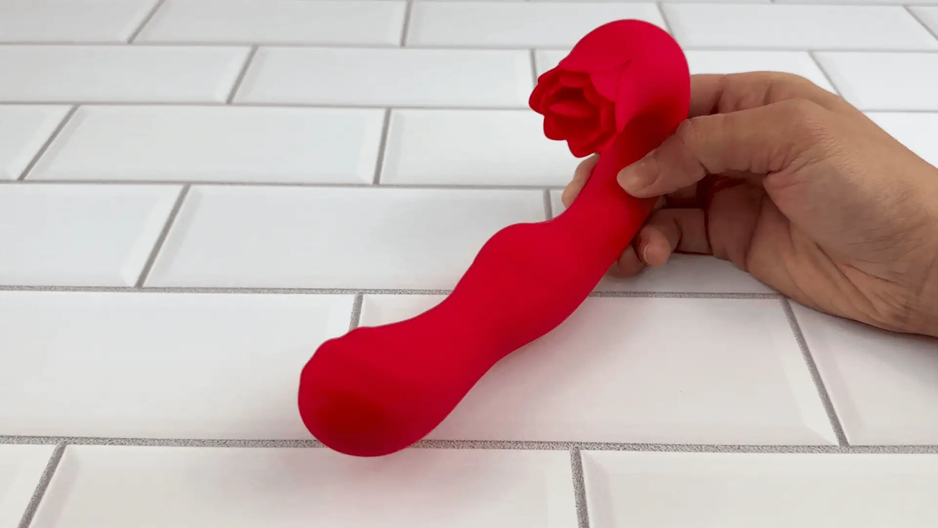 Twirling Tongue Tease - Silicone Rotating G-Spot Vibe & Clit Licking Rose - Image 8