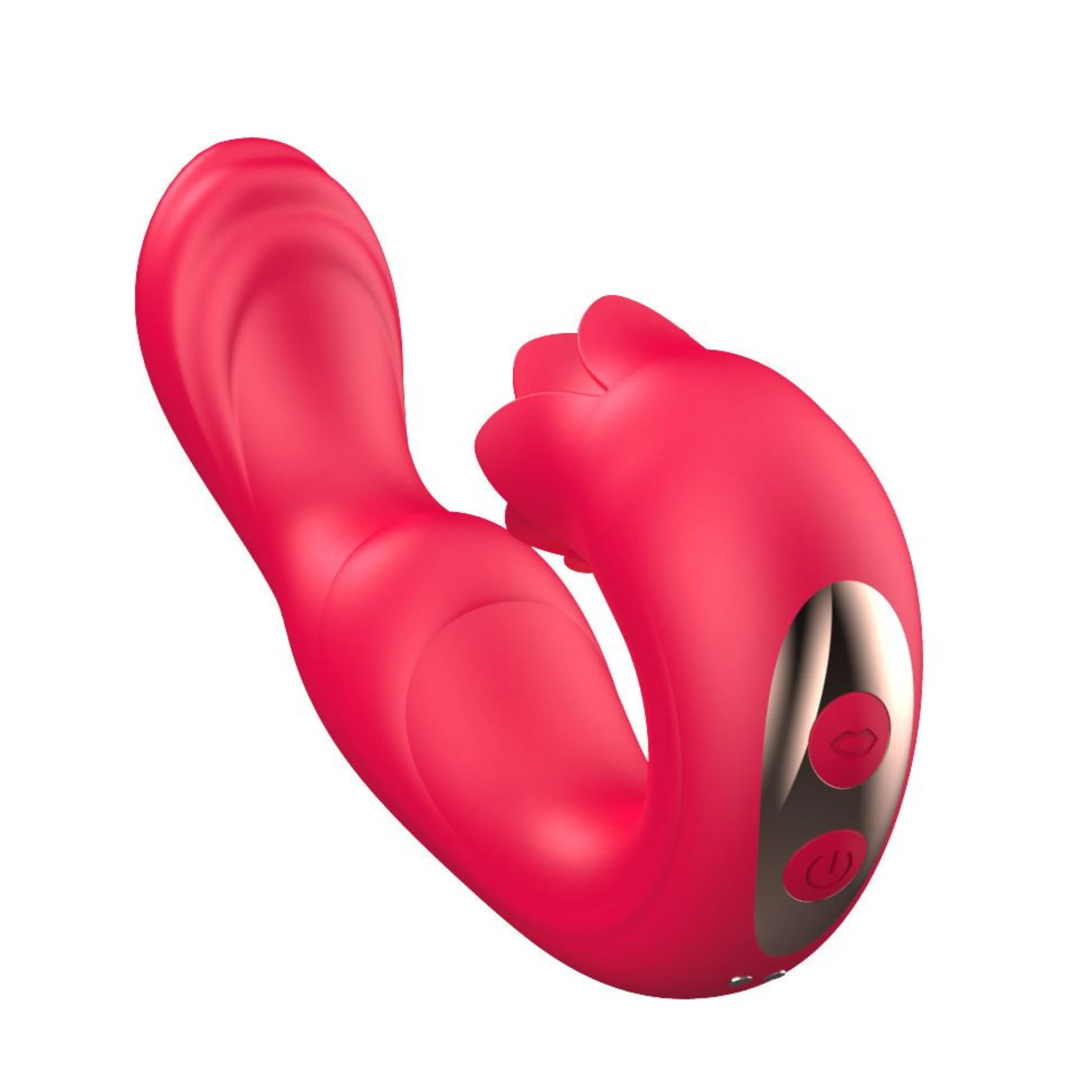 Twirling Tongue Tease - Silicone Rotating G-Spot Vibe & Clit Licking Rose - Image 9