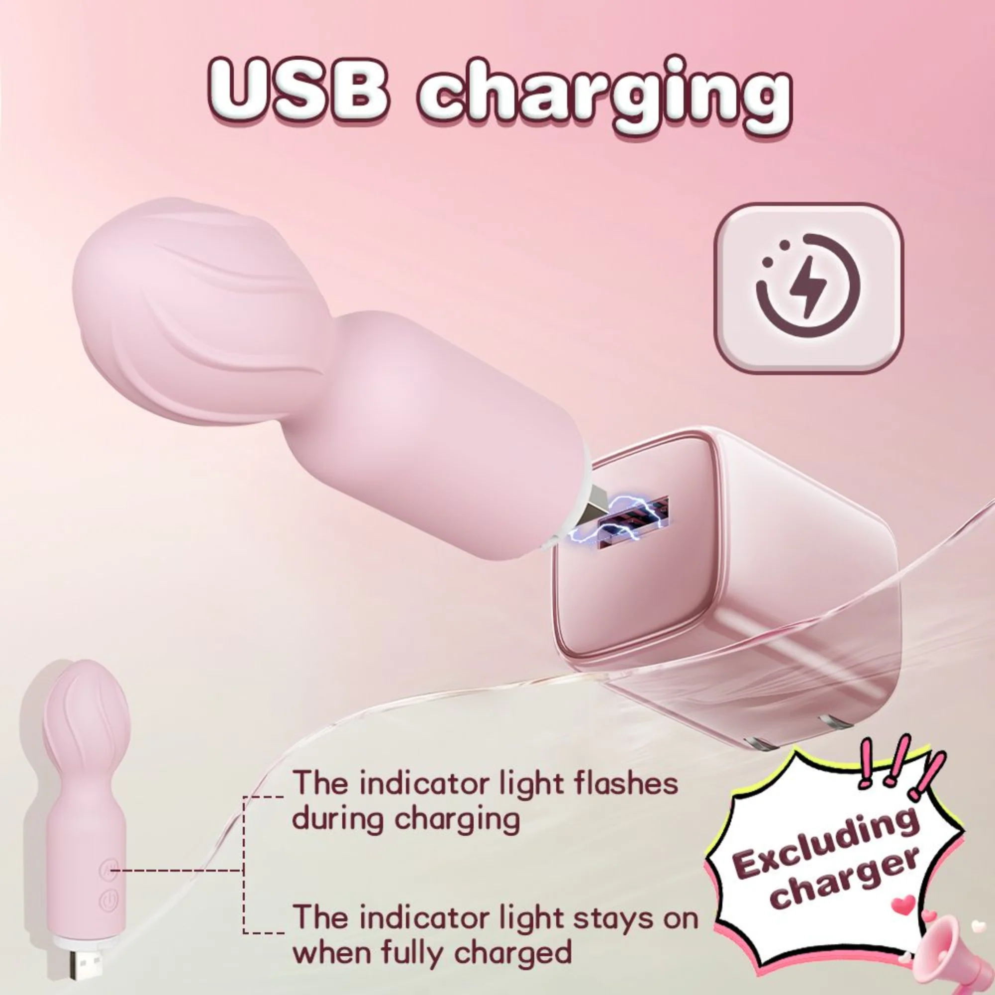 USB Micro Clit Wand Vibrator - Have Easier, Stronger, Quicker Clit Orgasms During Sex! - Image 3