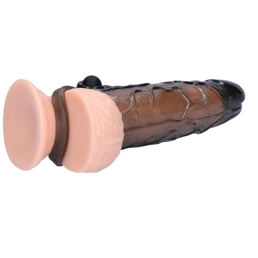 Vibrating Realistic Rabbit Penis Extender - Gain 1 Inch of Length! - Image 7
