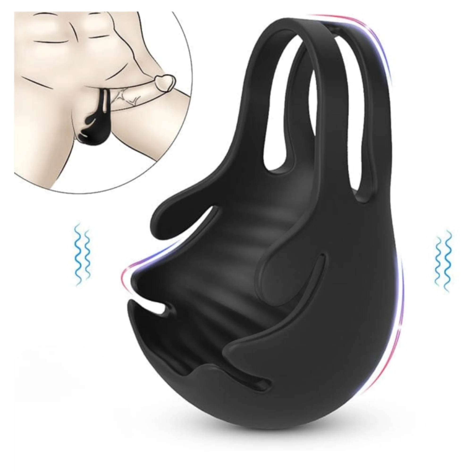 Sila Cock Ring & Vibrating Ball Sack Massager - From Quick Finishes To Lasting Longer! - Image 3