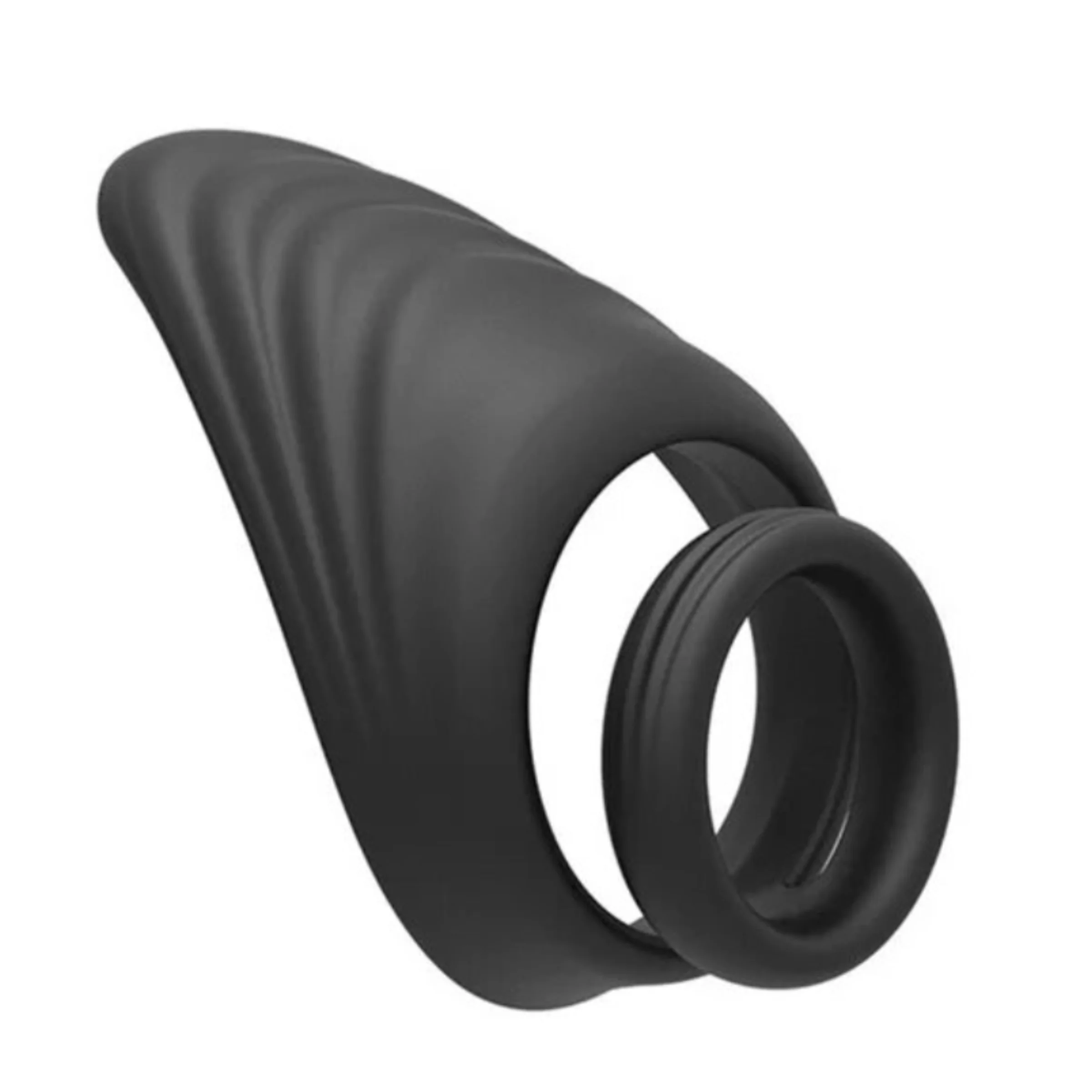 Sperm Locking Dual Cock Ring with Taint Teaser - Image 2