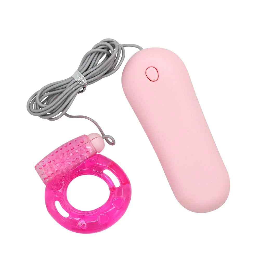 Vibrating Jelly Cock Ring w/ Controller
