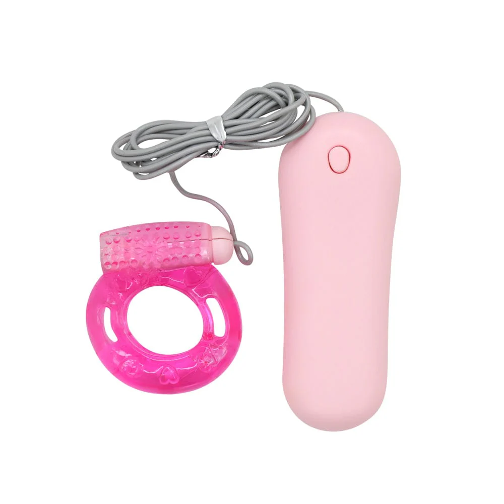 Vibrating Jelly Cock Ring w/ Controller - Image 2
