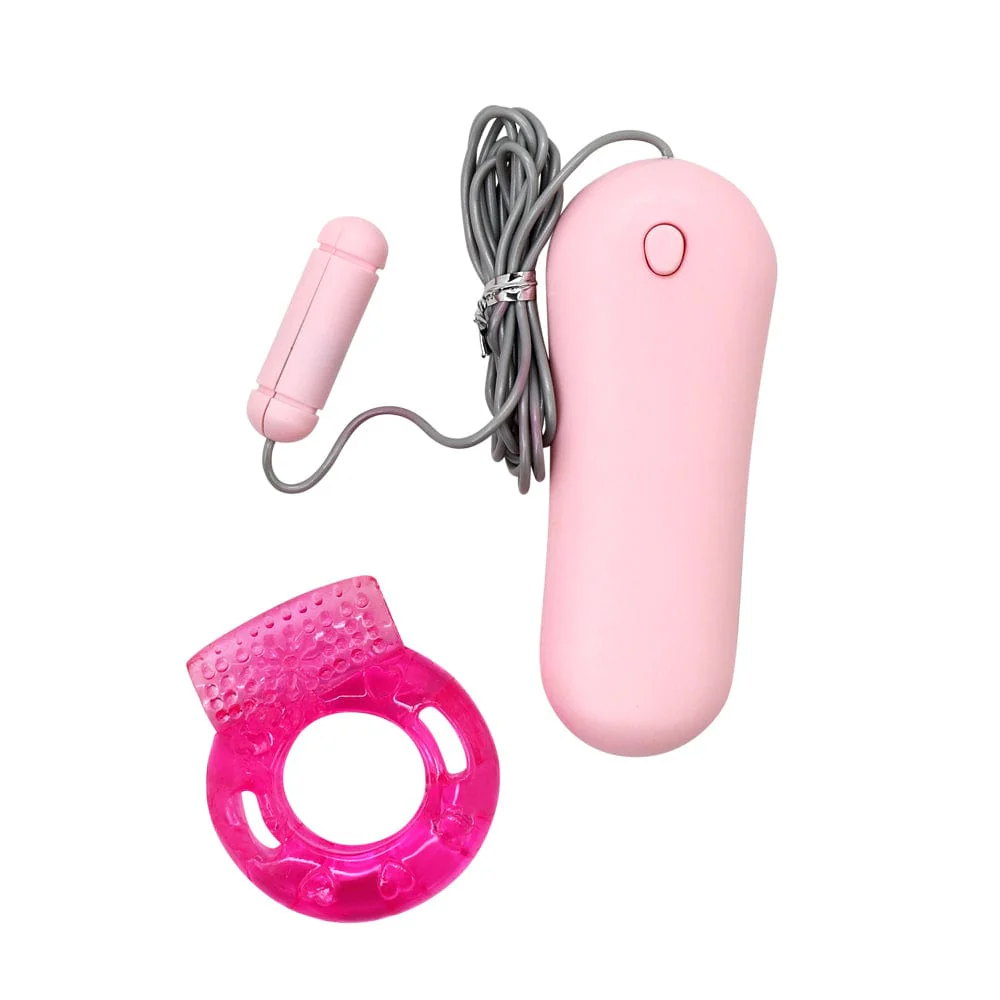 Vibrating Jelly Cock Ring w/ Controller - Image 3