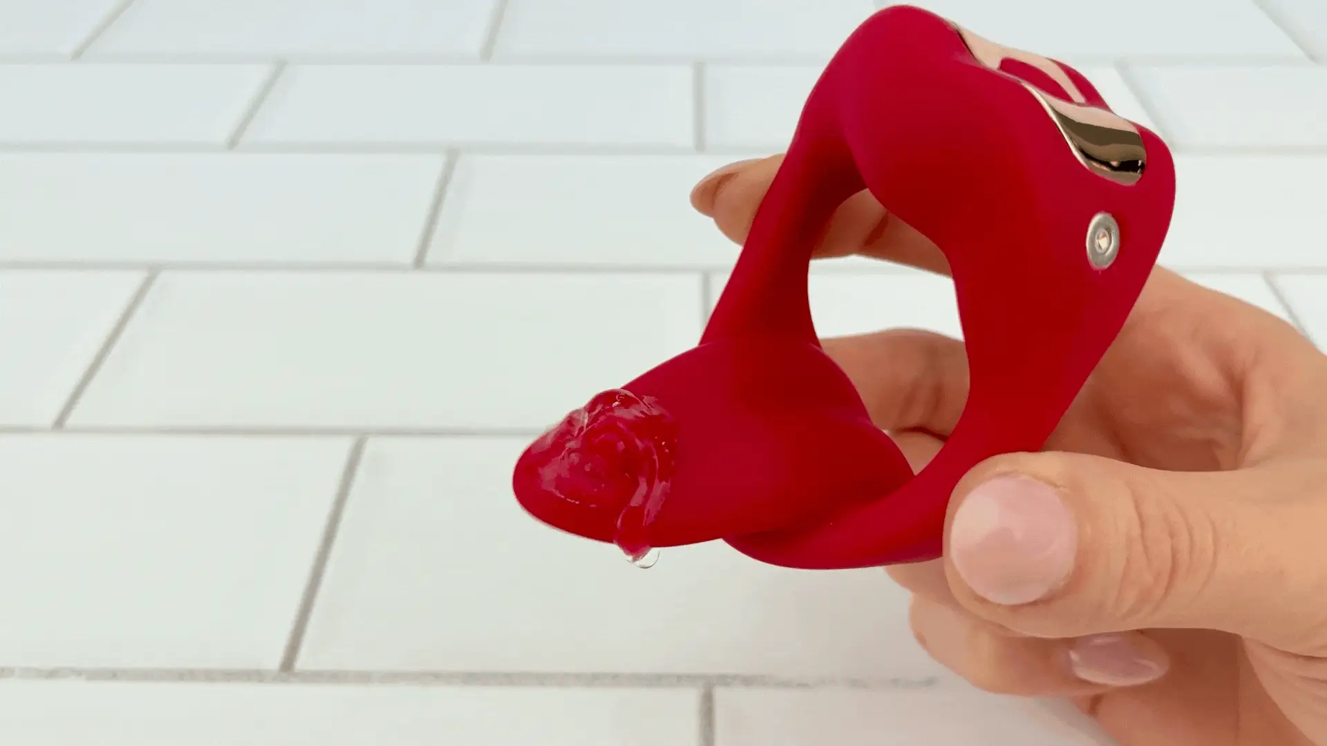 Vibrating Mouth Cock Ring - Soft, Bendable Tongue Licks Your Balls (Or Her Clit!) - Image 2