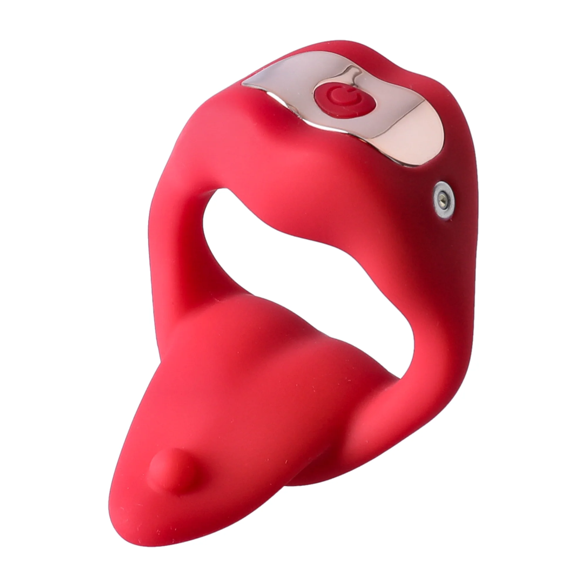 Vibrating Mouth Cock Ring - Soft, Bendable Tongue Licks Your Balls (Or Her Clit!) - Image 3